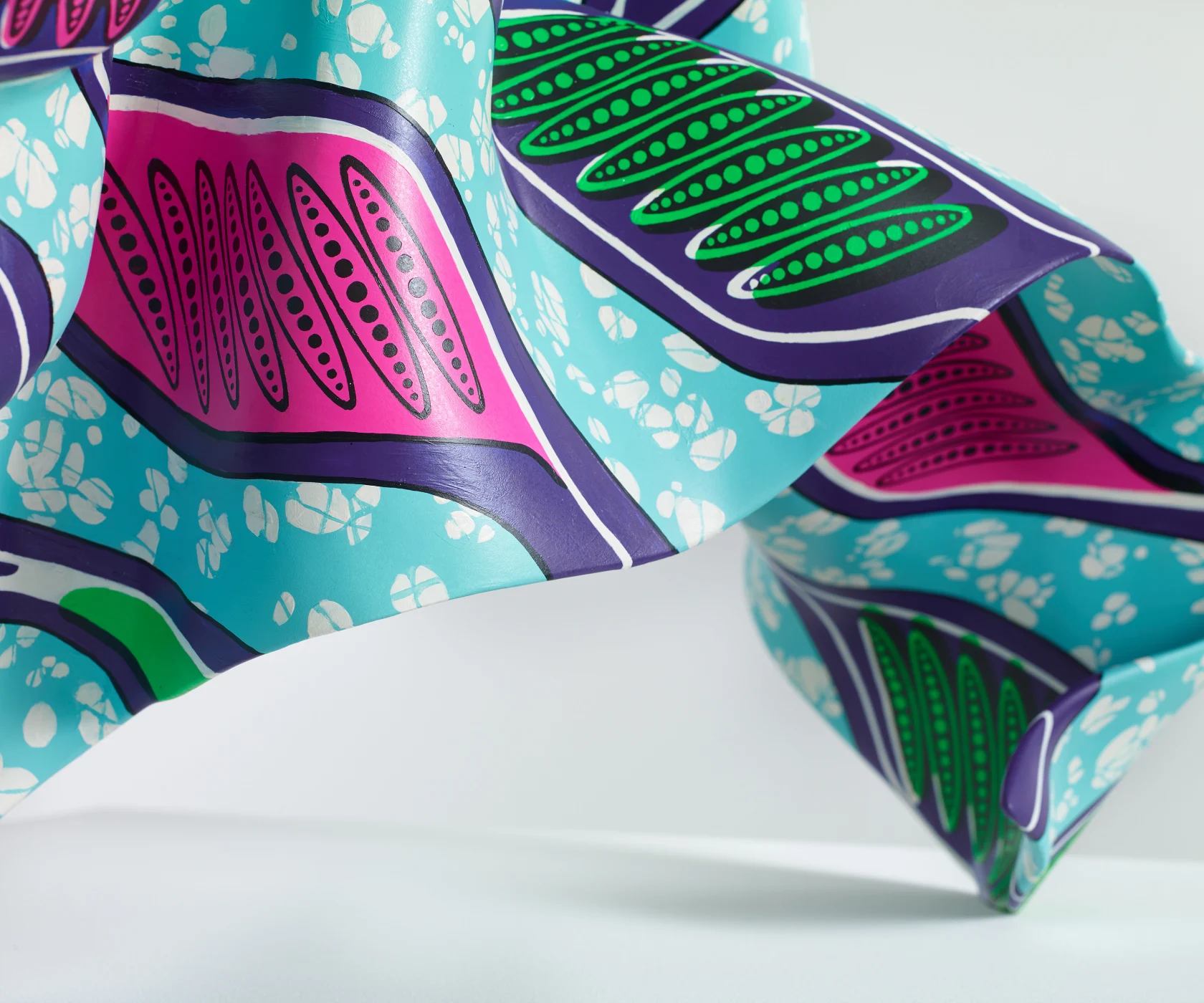 Yinka Shonibare Bronze (Pink, Turquoise & Green), 2021
