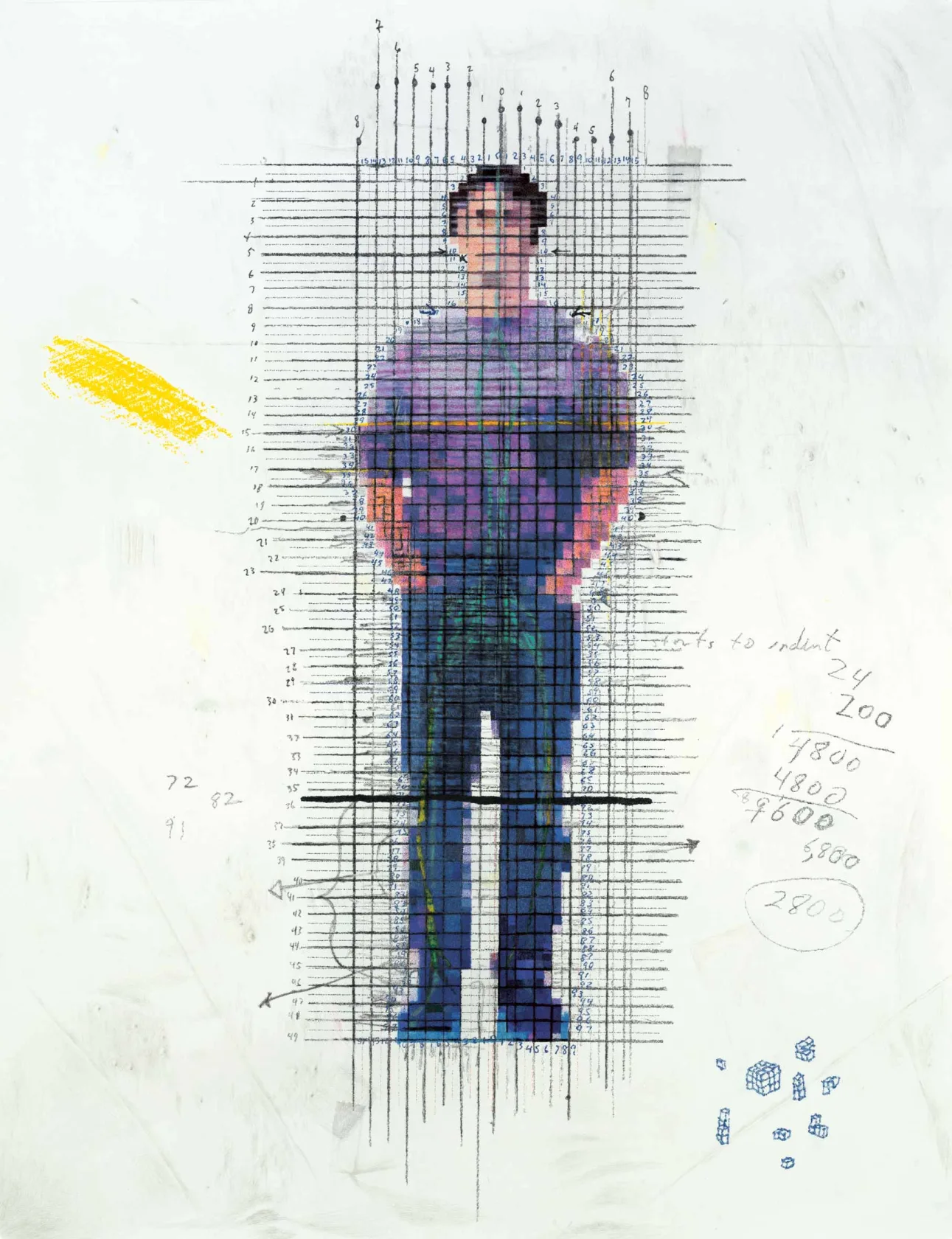 Tom Friedman, Self Portrait for Sugar Cubes Figure, 2018