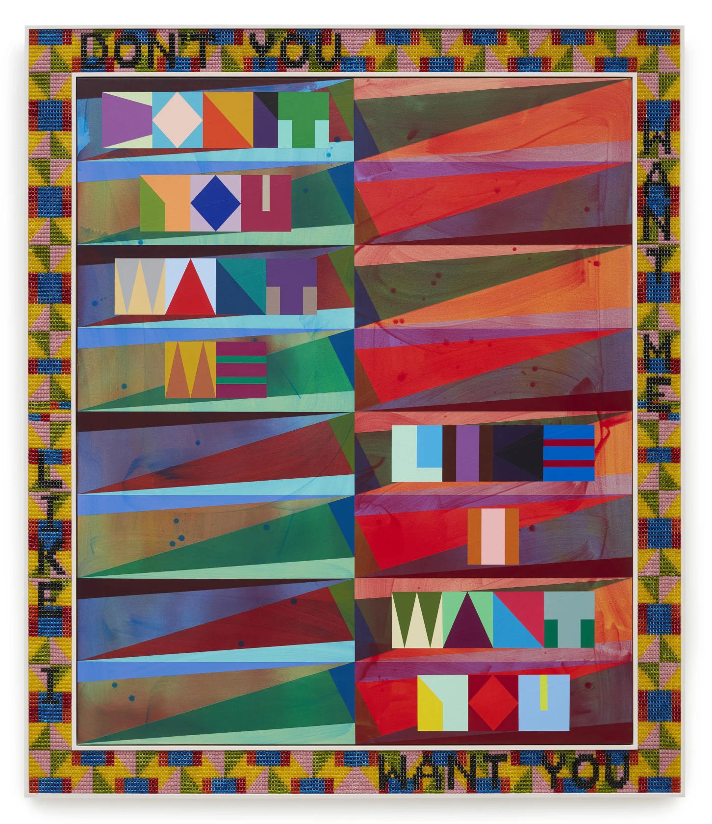 Jeffrey Gibson DON'T YOU WANT ME LIKE I WANT YOU, 2021