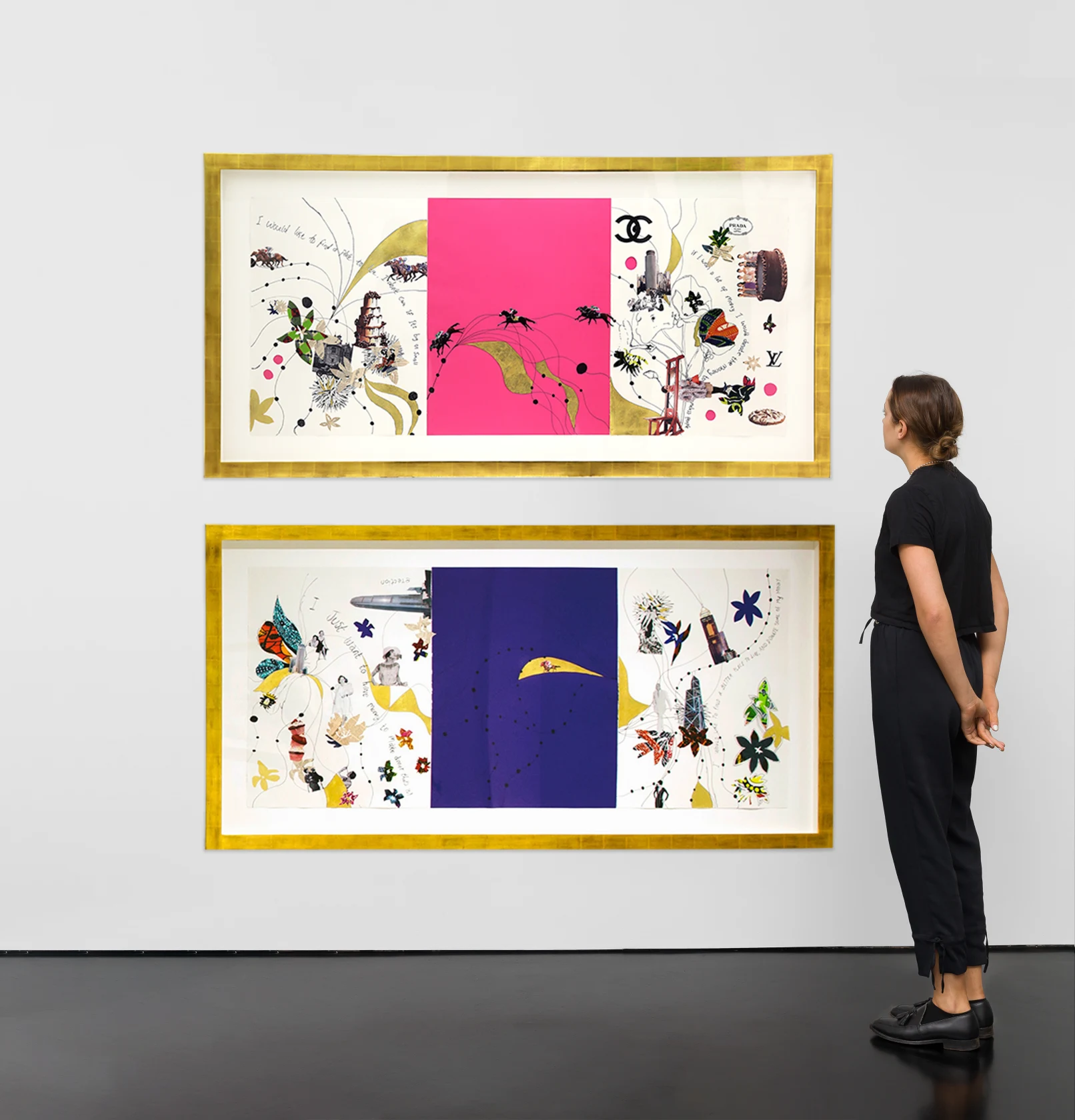 Yinka Shonibare, Dreaming Rich Drawing 2, Dreaming Rich Drawing 5, 2013