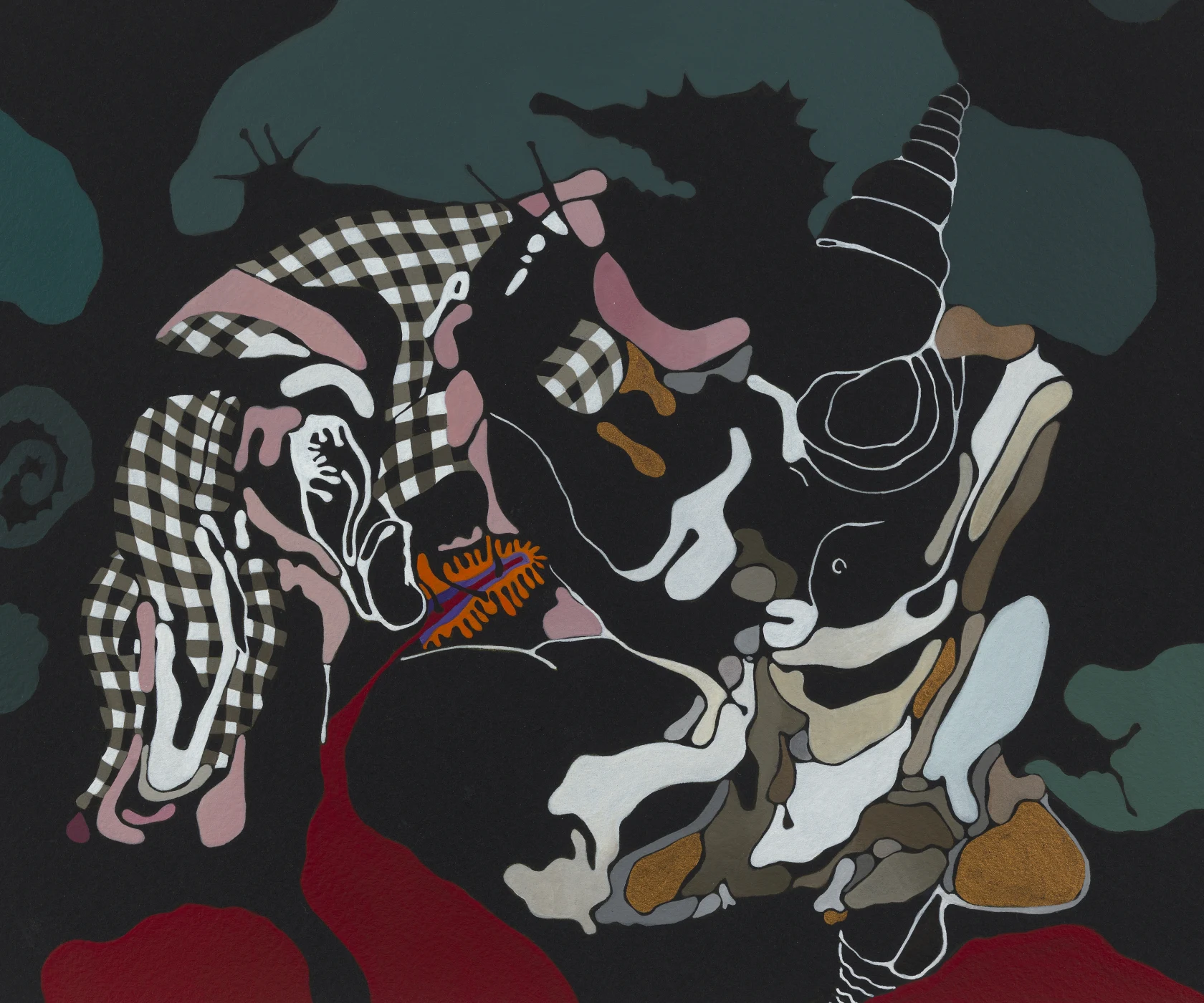 Rivane Neuenschwander Trôpego Trópico (Xadrez) [Dark Tropics (Plaid)], 2022