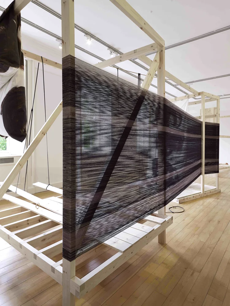 Claire Barclay Trappings, 2014