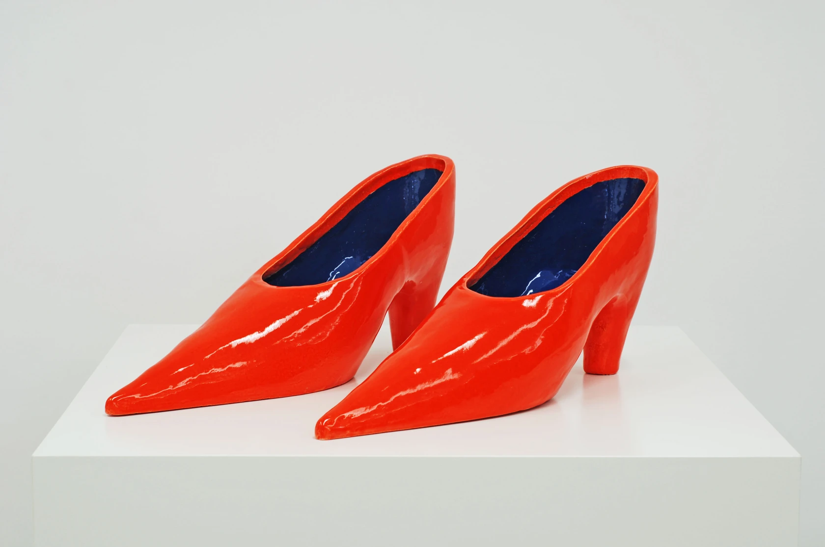 David Shrigley, Big Shoes (Orange 3), 2013