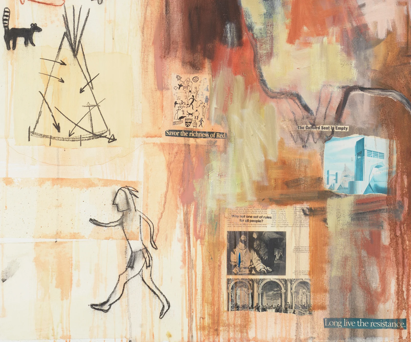 Jaune Quick-to-See Smith I See Red: Indian Drawing Lesson, 1993