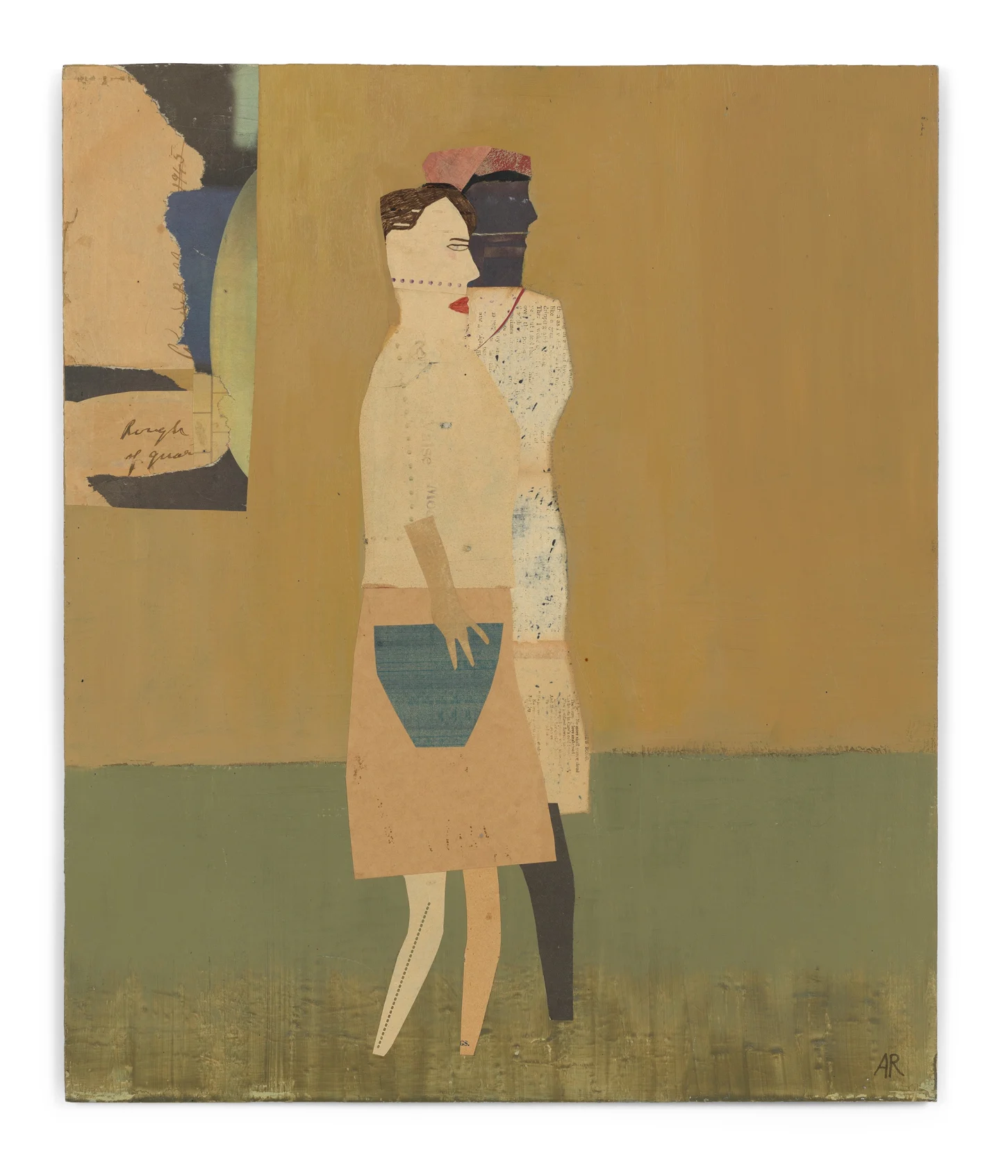 Anne Rothenstein, Two Figures Walking, 2014