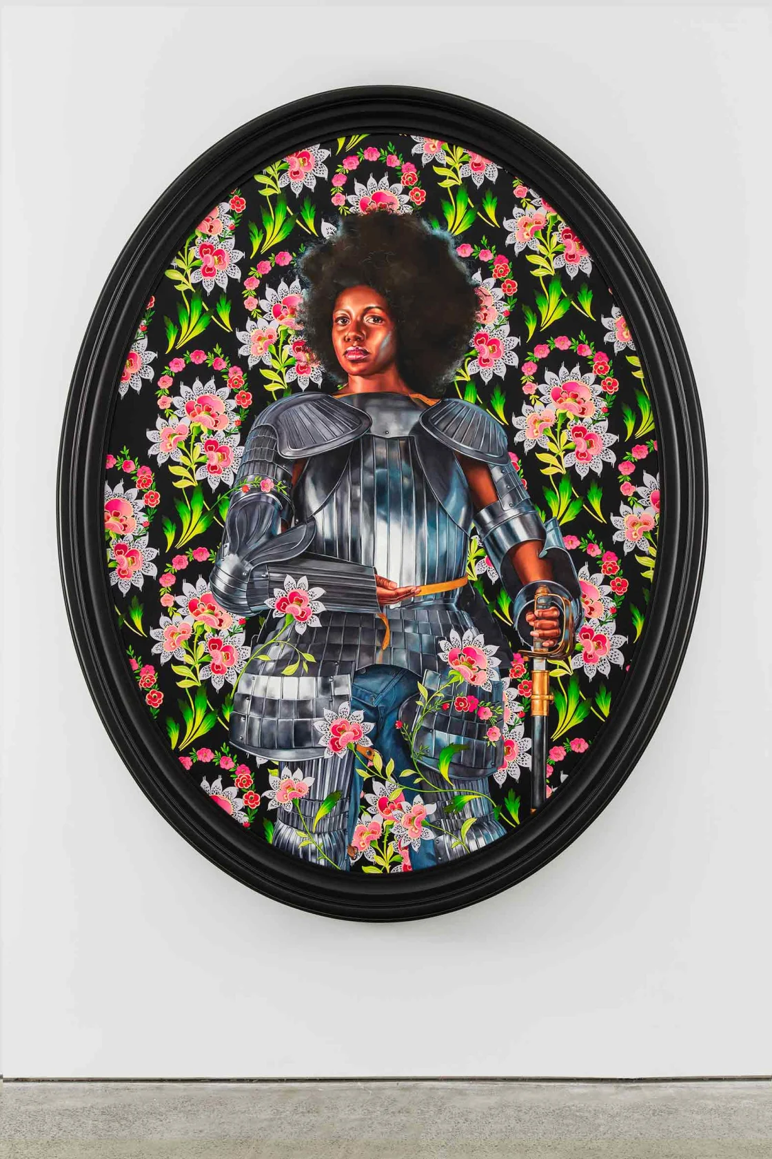 Kehinde Wiley, Portrait of Nelly Moudime, 2019