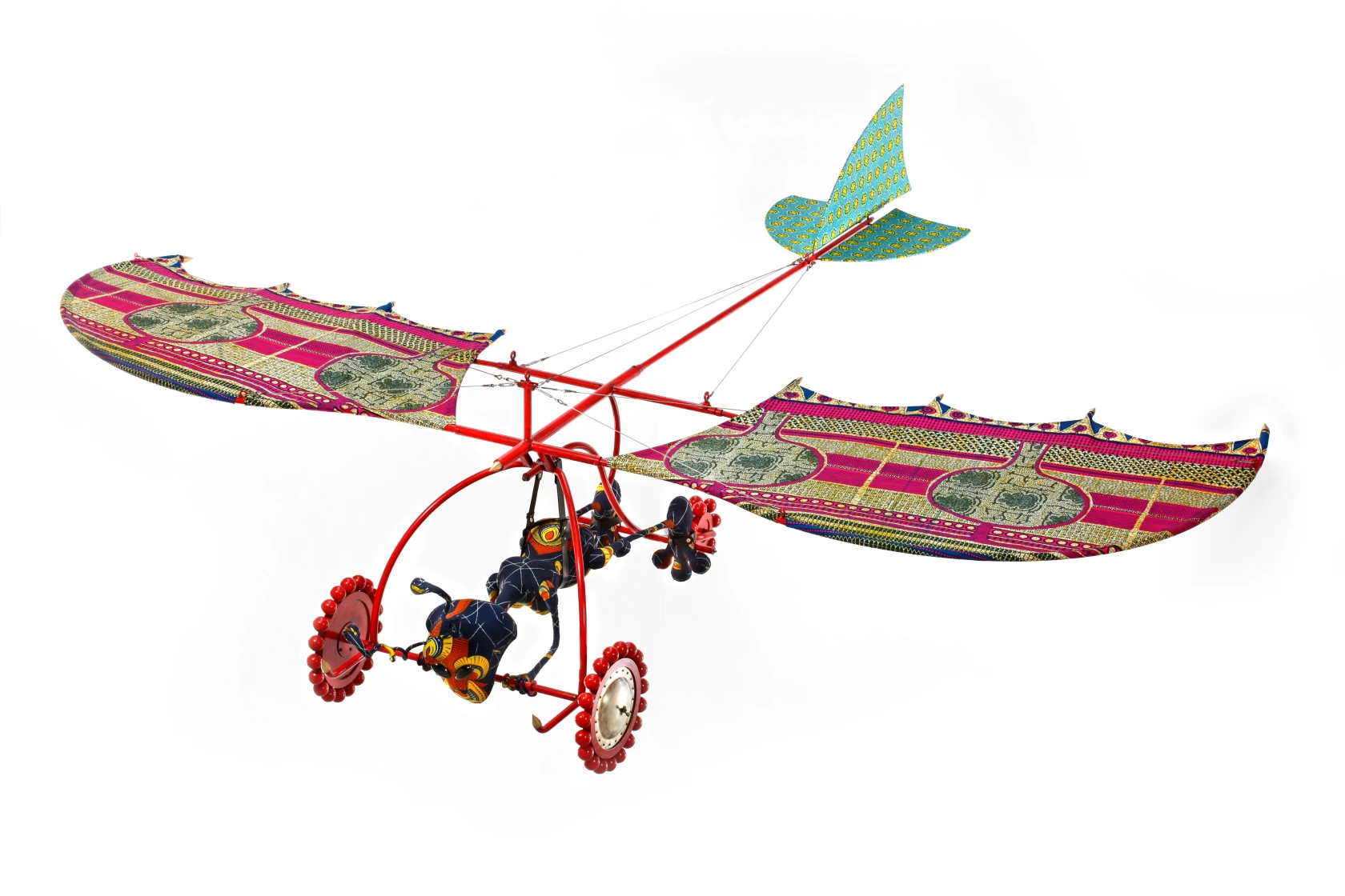 Yinka Shonibare, Alien woman on flying machine, 2011
