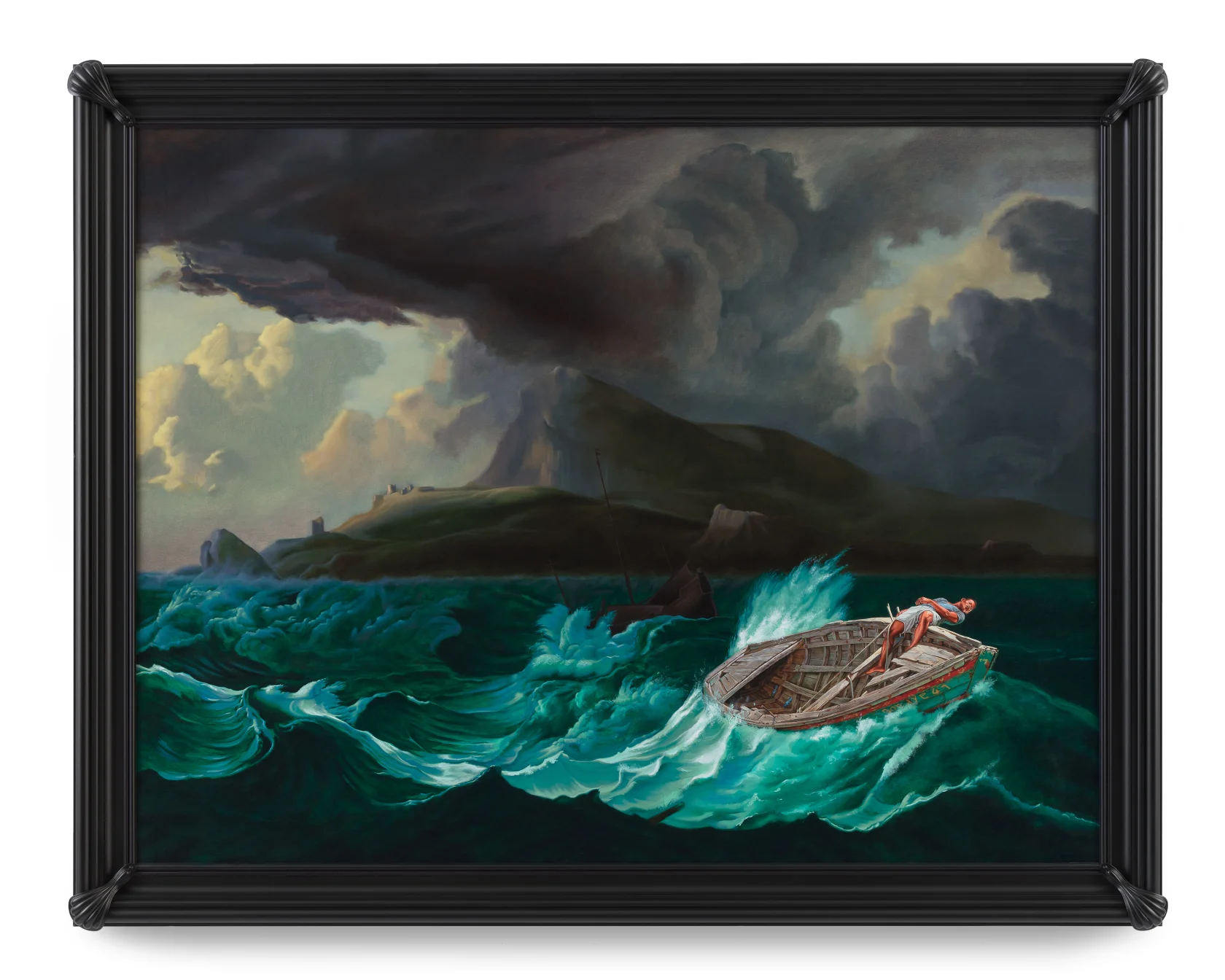 Kehinde Wiley Tempest Off a Mountainous Coast (Patrick Laguerre), 2017