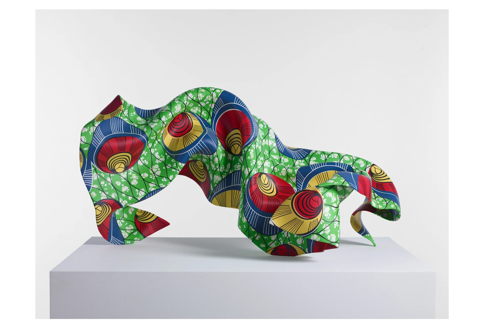 Yinka Shonibare Bronze (Green, Blue & Yellow), 2022