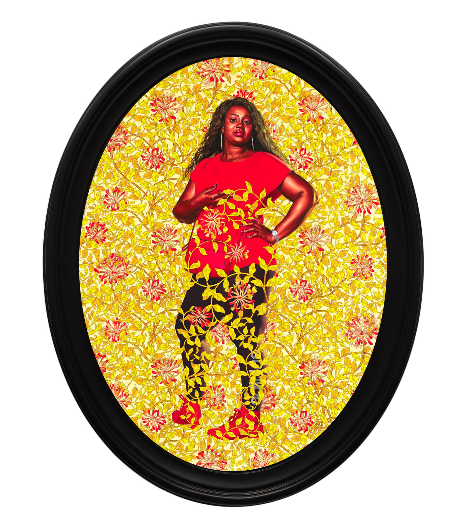 Kehinde Wiley, Portrait of Quanna Noble, 2020