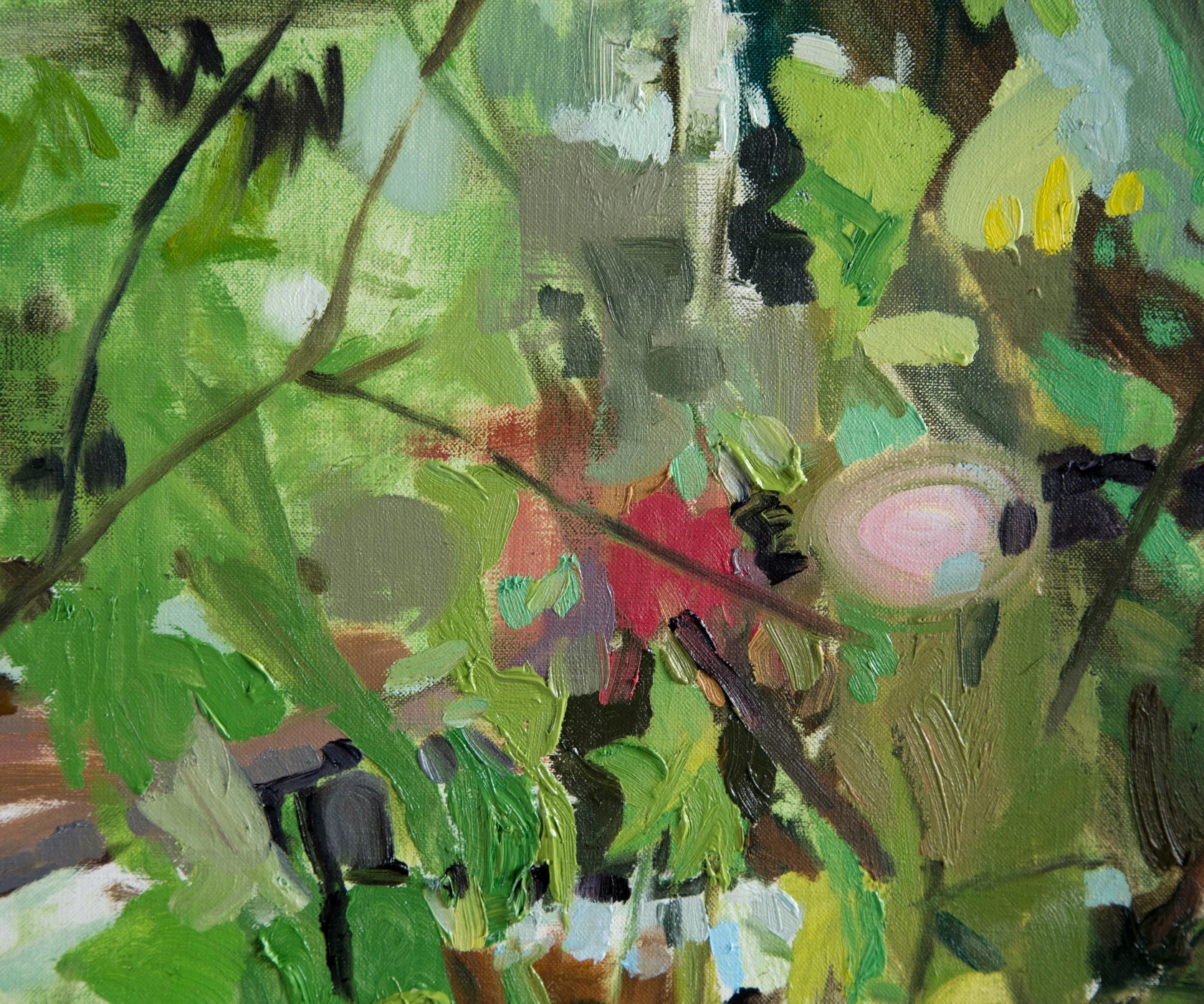 Jim Hodges, Julie's Green I (old growth Oregon sideways), 2017