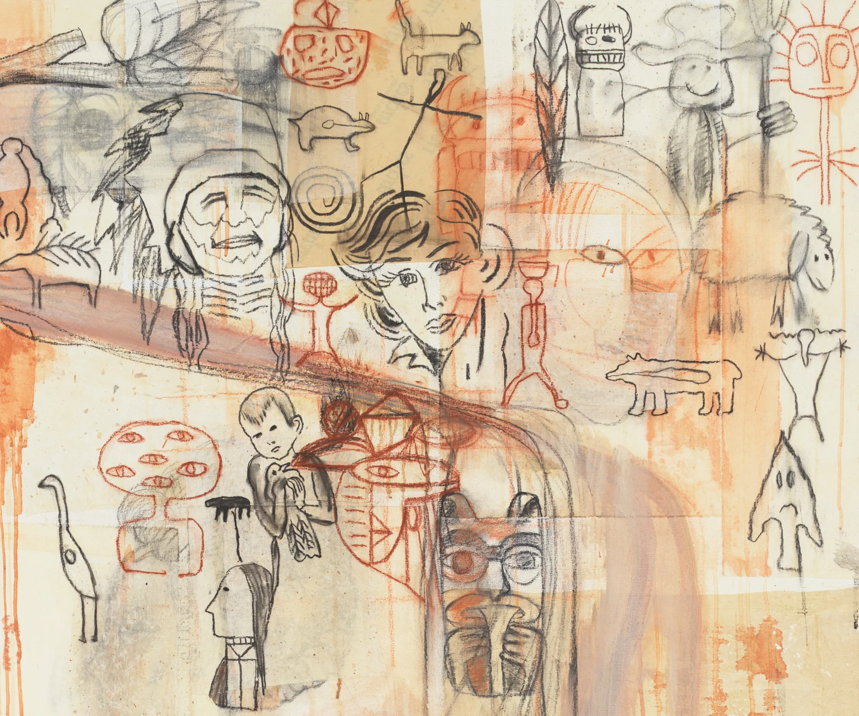 Jaune Quick-to-See Smith I See Red: Indian Drawing Lesson, 1993