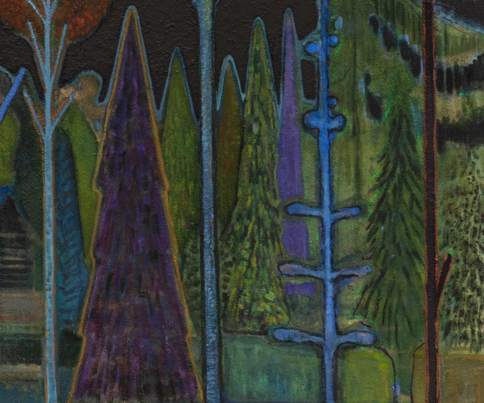 Sky Glabush Forest at Night, 2021