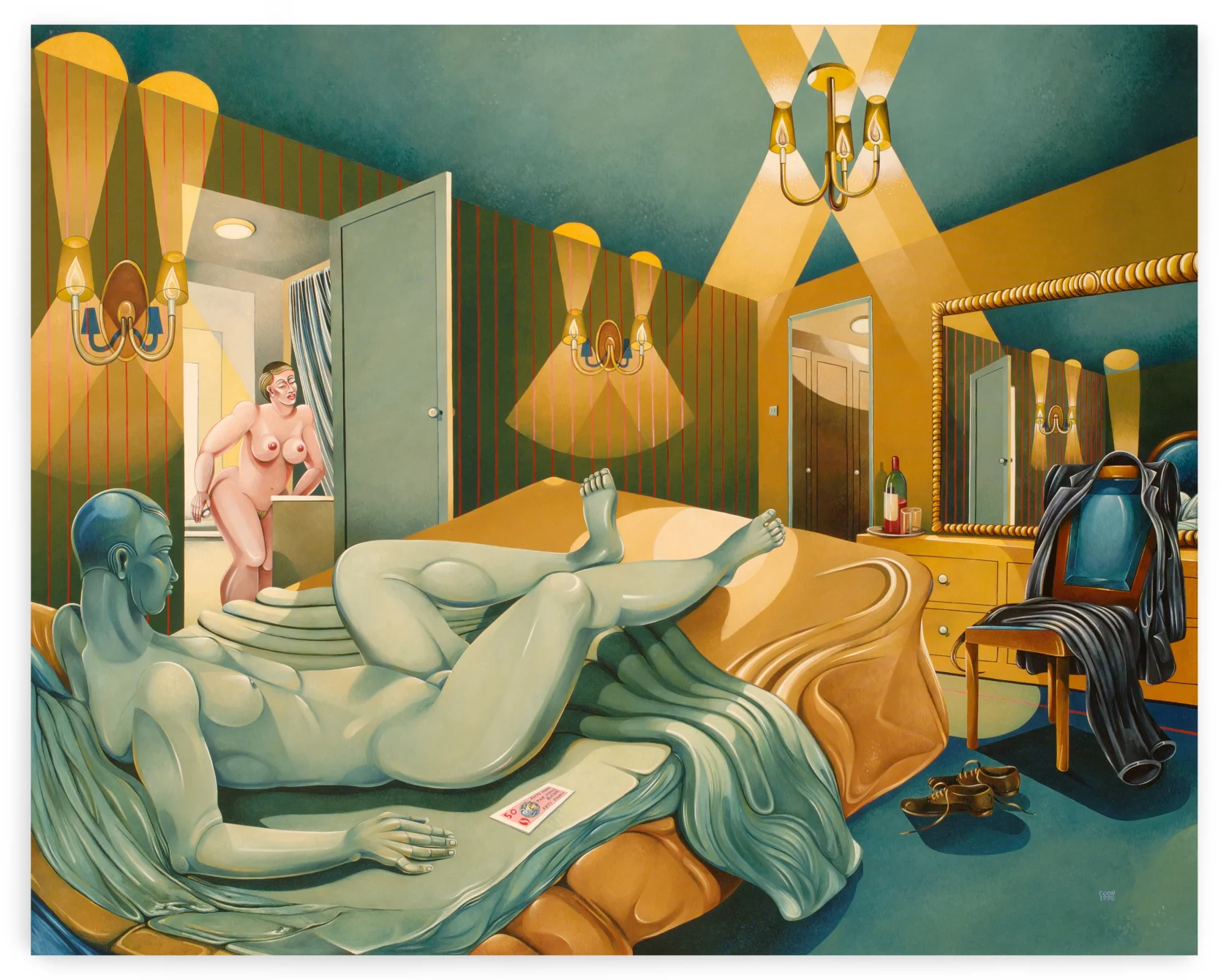 Caroline Coon, World Hotel Room, 1998
