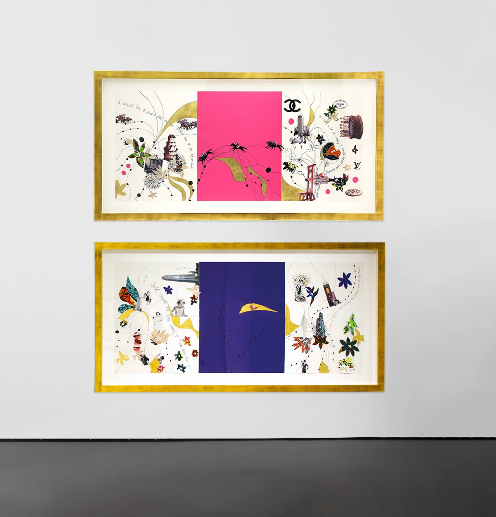 Yinka Shonibare, Dreaming Rich Drawing 2, Dreaming Rich Drawing 5, 2013