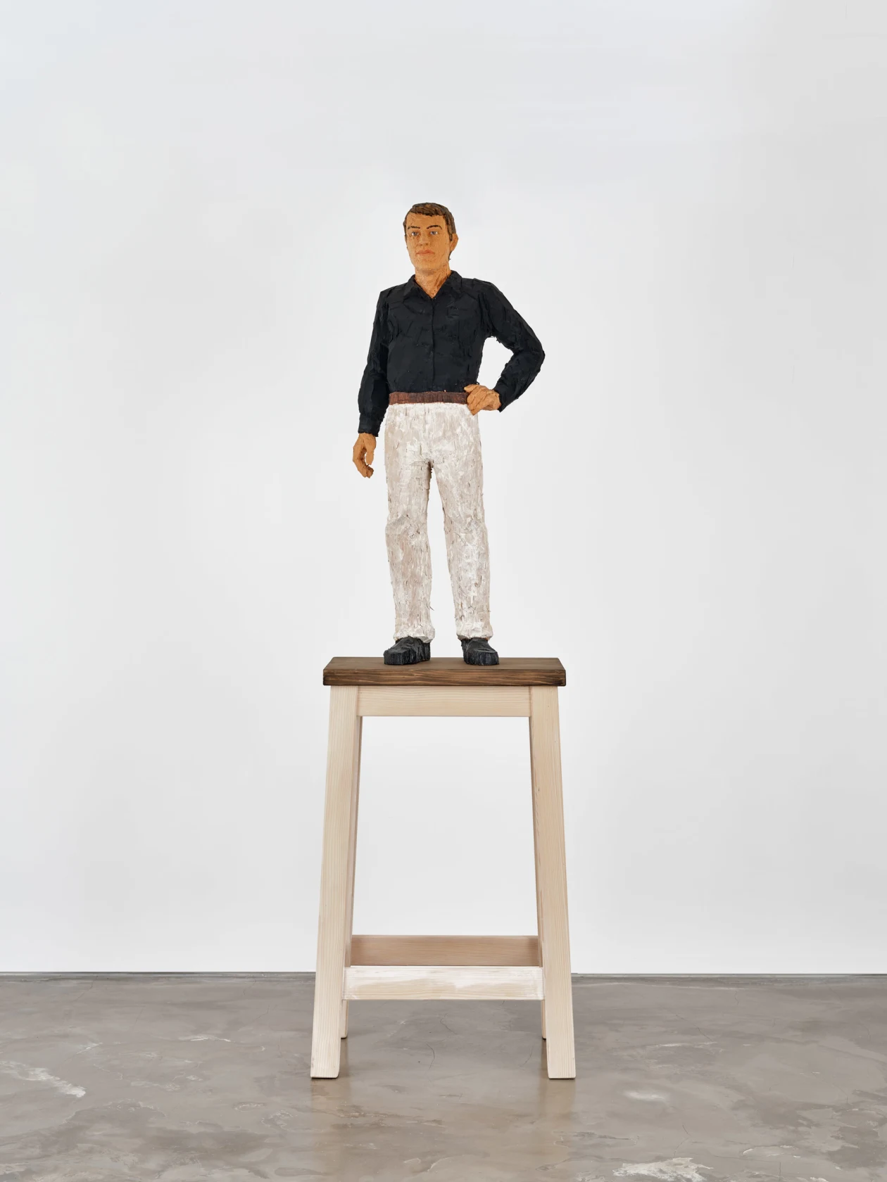 Stephan Balkenhol, Classic man on pedestal, 2019