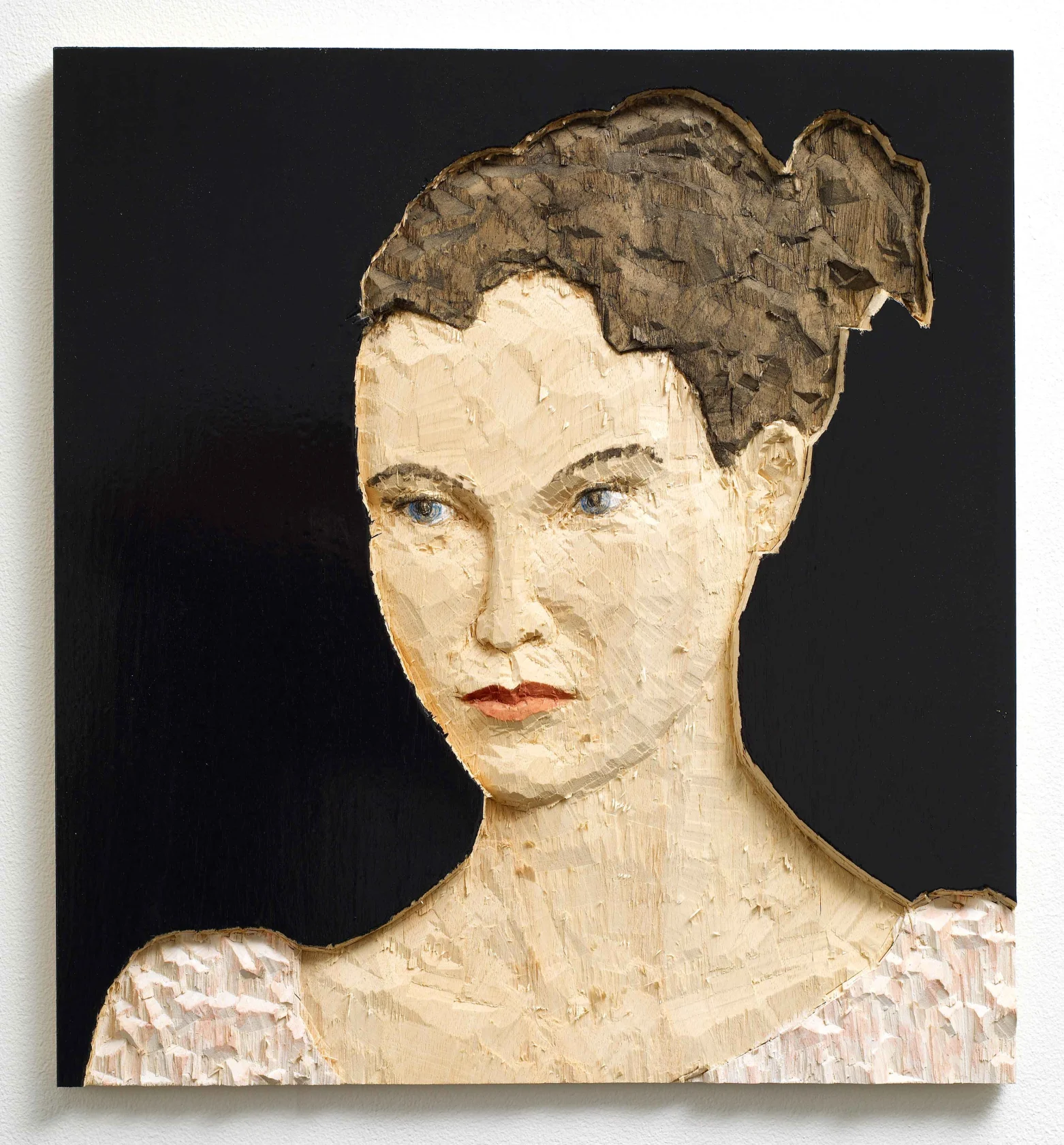 Stephan Balkenhol, Woman with Black Background, 2011