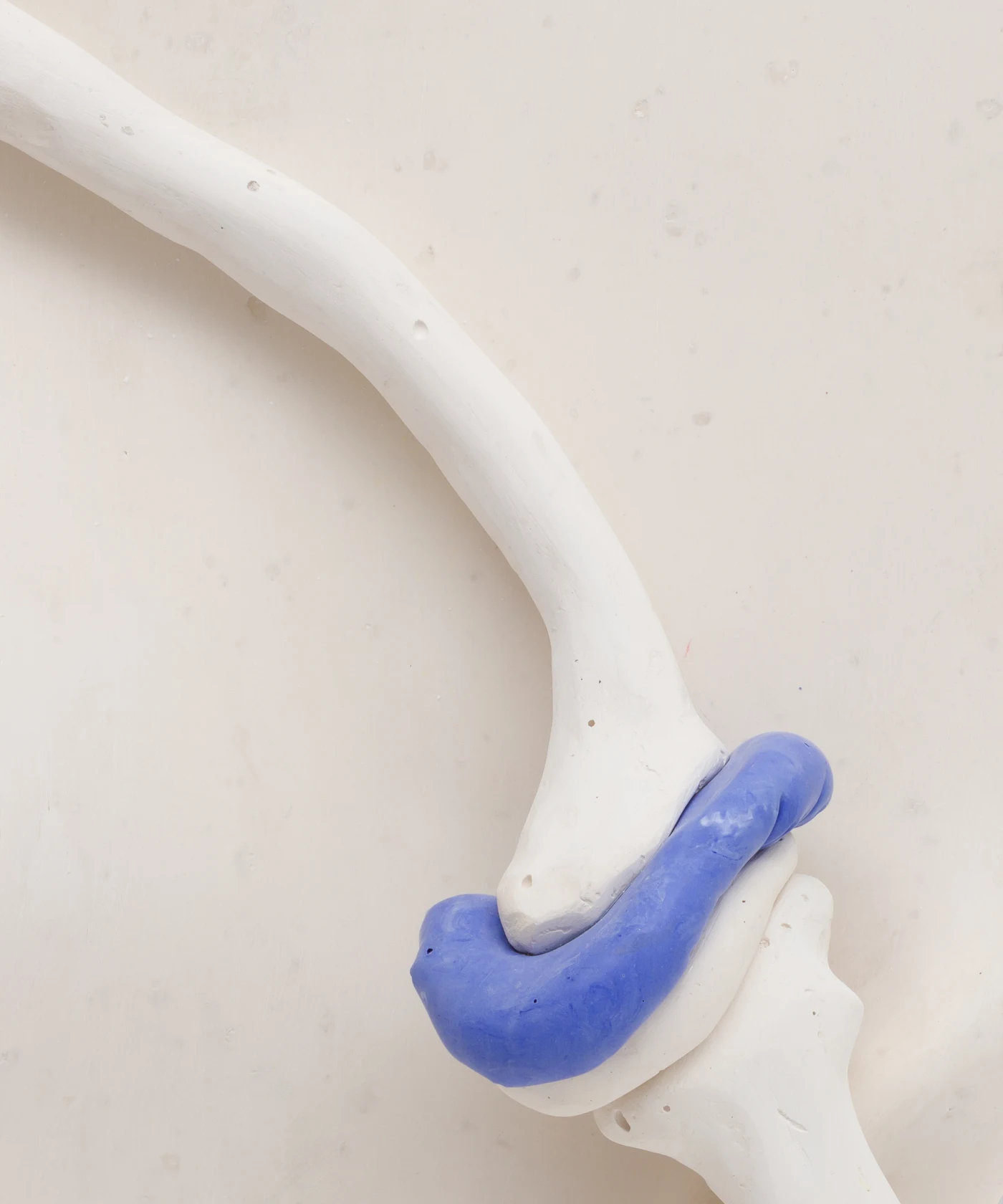Holly Hendry Crepitus, 2024 Plaster, Jesmonite, steel and pigment, 47 x 33 x 12cm (18 1/2 x 13 x 4...