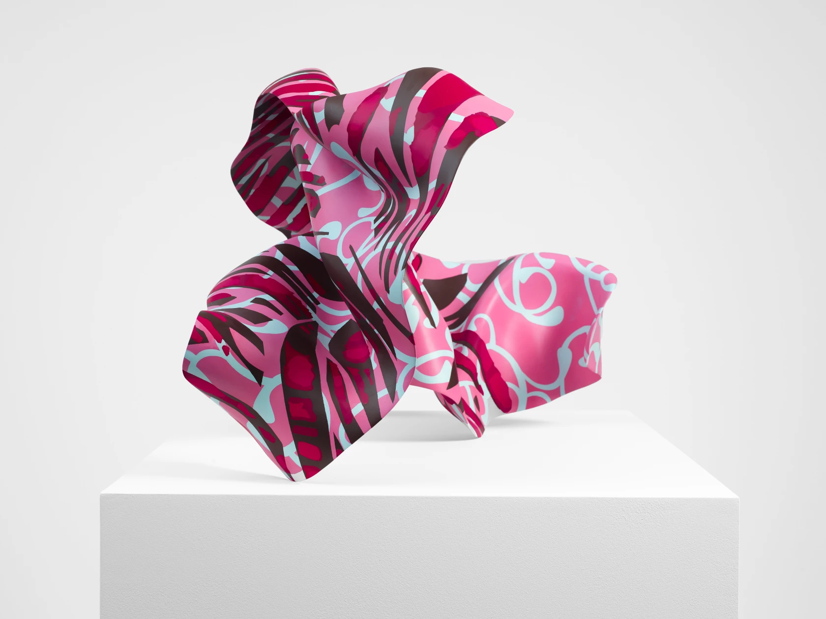 Yinka Shonibare Bronze (Pink, Turquoise & Red), 2021