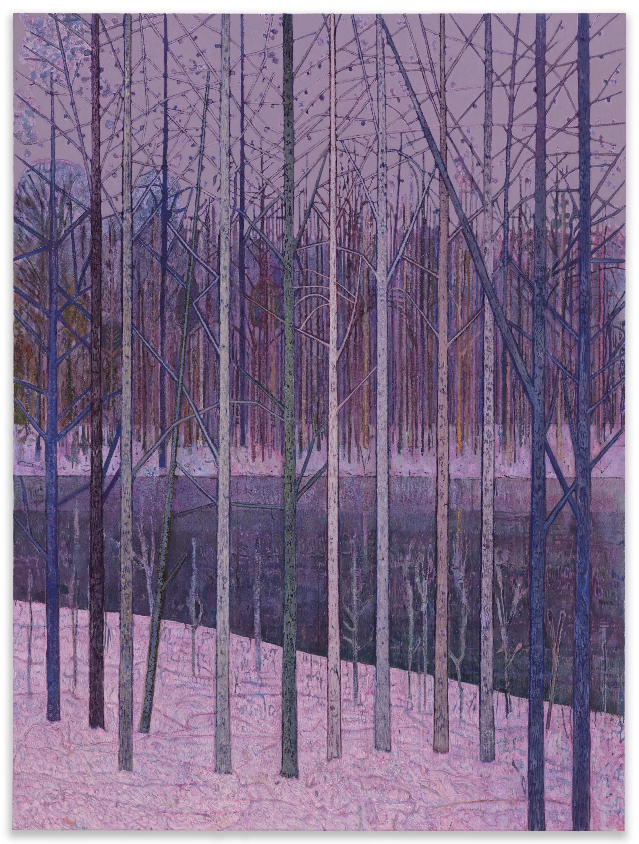 Sky Glabush River through trees, 2024