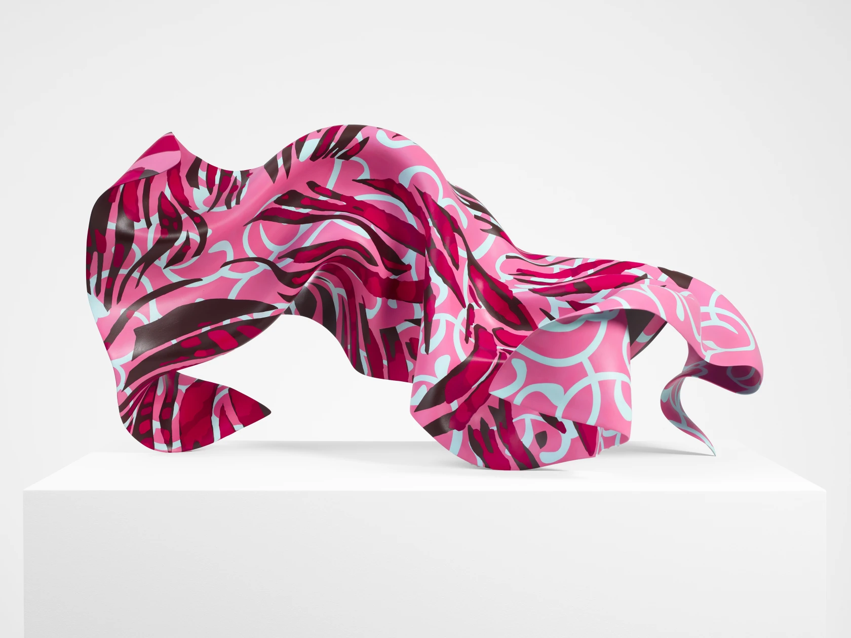 Yinka Shonibare Bronze (Pink, Turquoise & Red), 2021