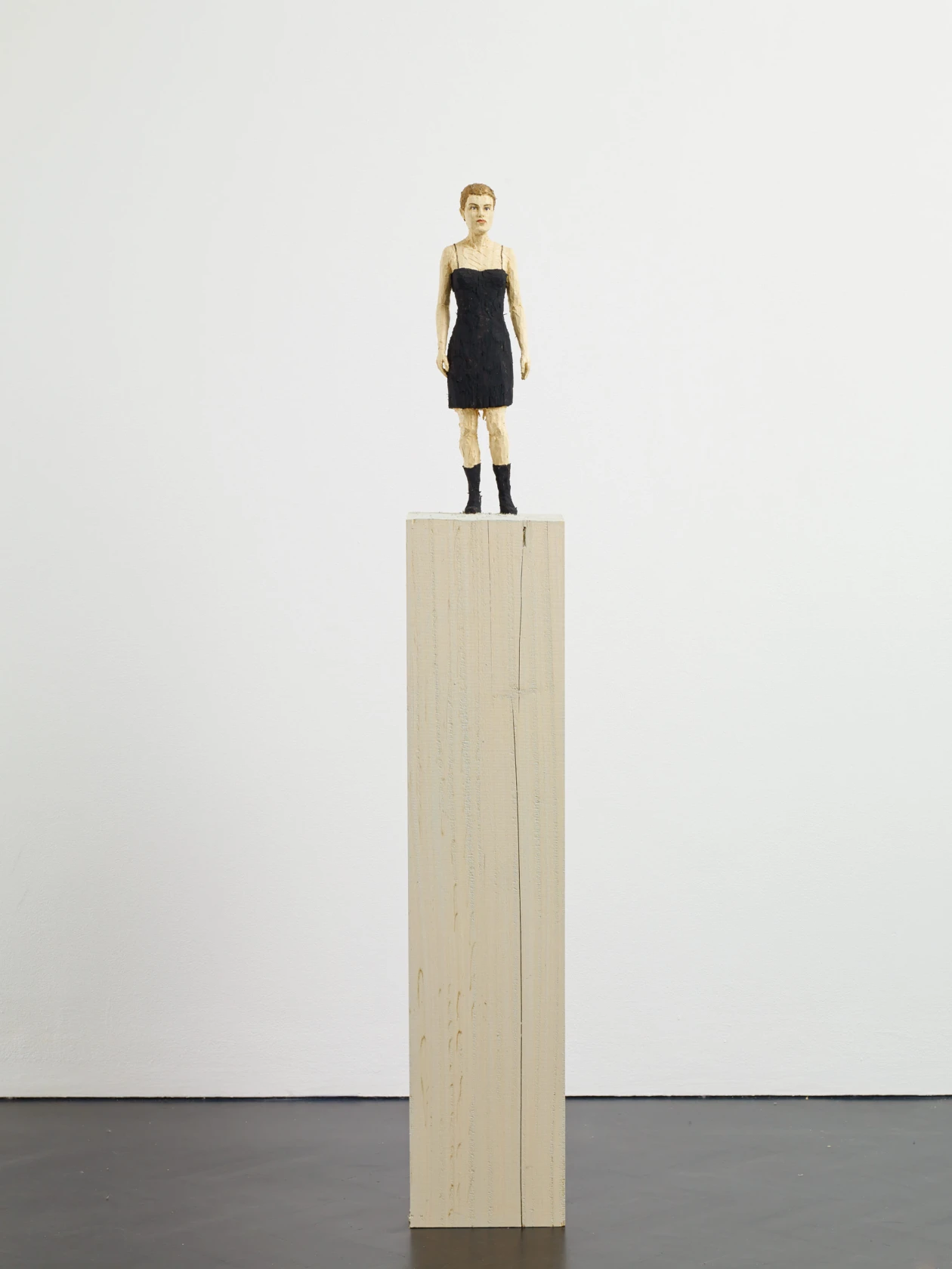 Stephan Balkenhol, Woman in Black Dress, 2014