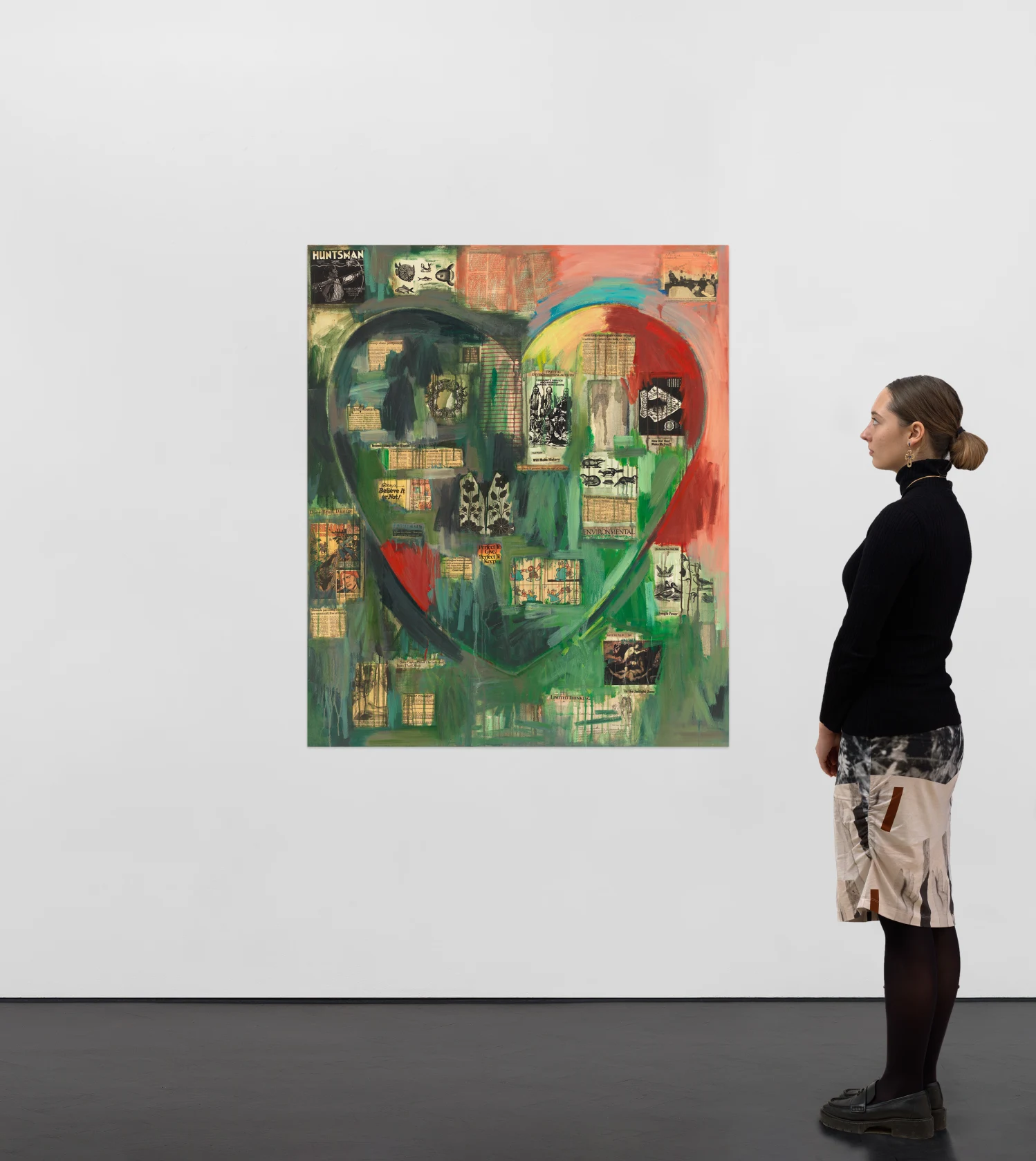 Jaune Quick-to-See Smith, I See Red: Indian Heart, 1993
