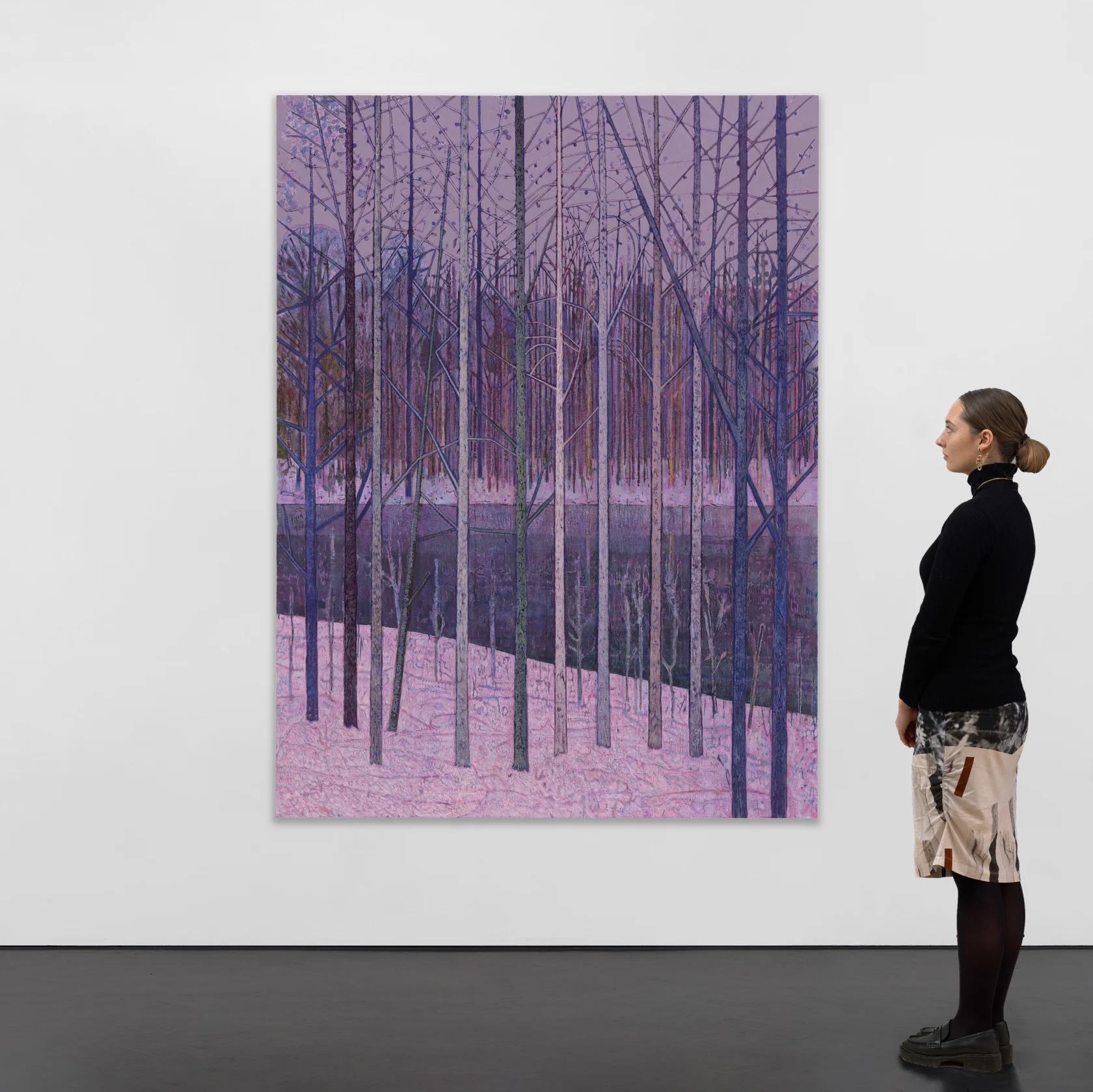 Sky Glabush River through trees, 2024