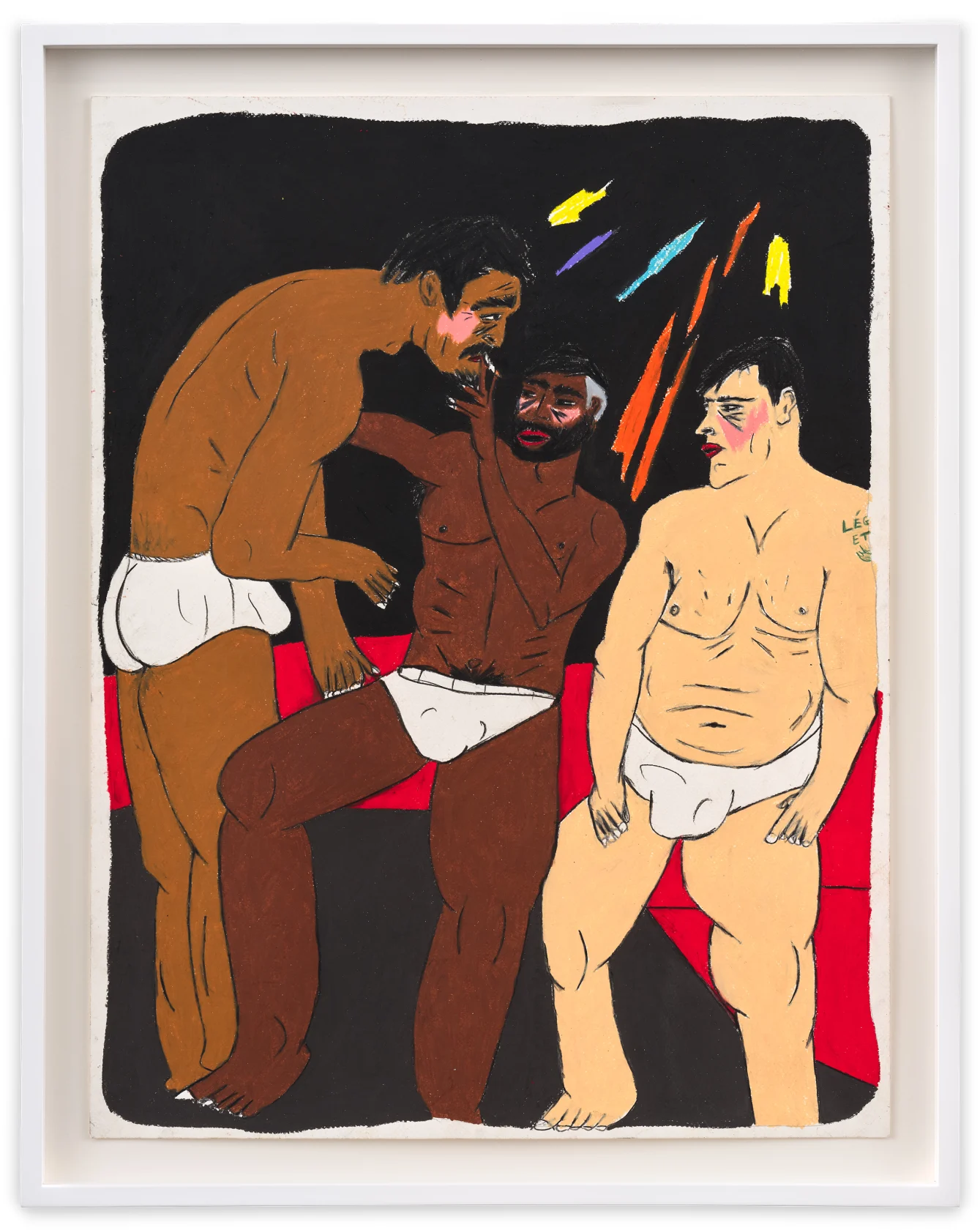 Soufiane Ababri Bedwork / The red bench in the corner, 2024