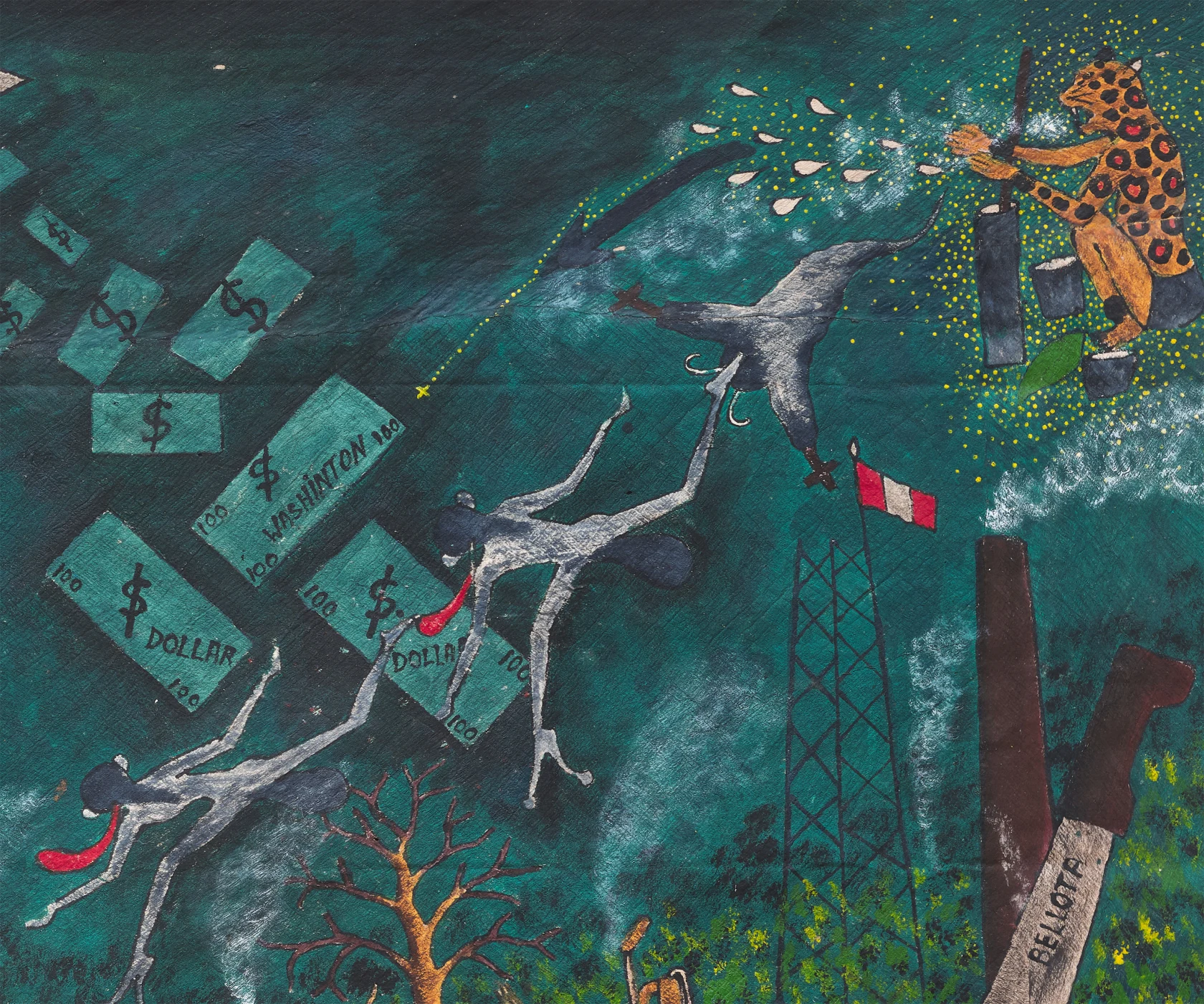 Santiago Yahuarcani La selva está moribunda, 2019