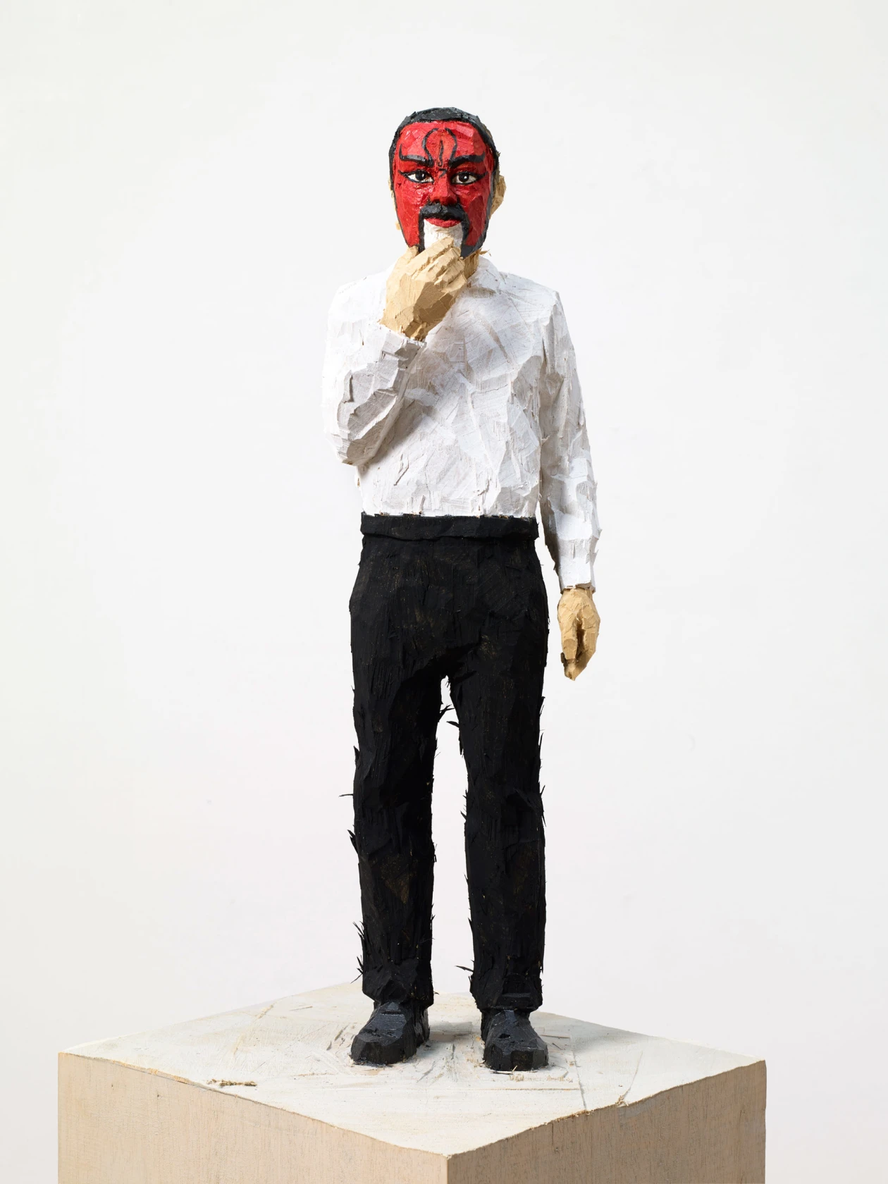 Stephan Balkenhol, Man with Mask, 2017