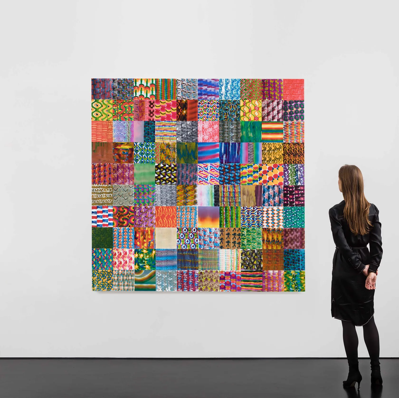 Luiz Zerbini Quadrícula Grande, 2020