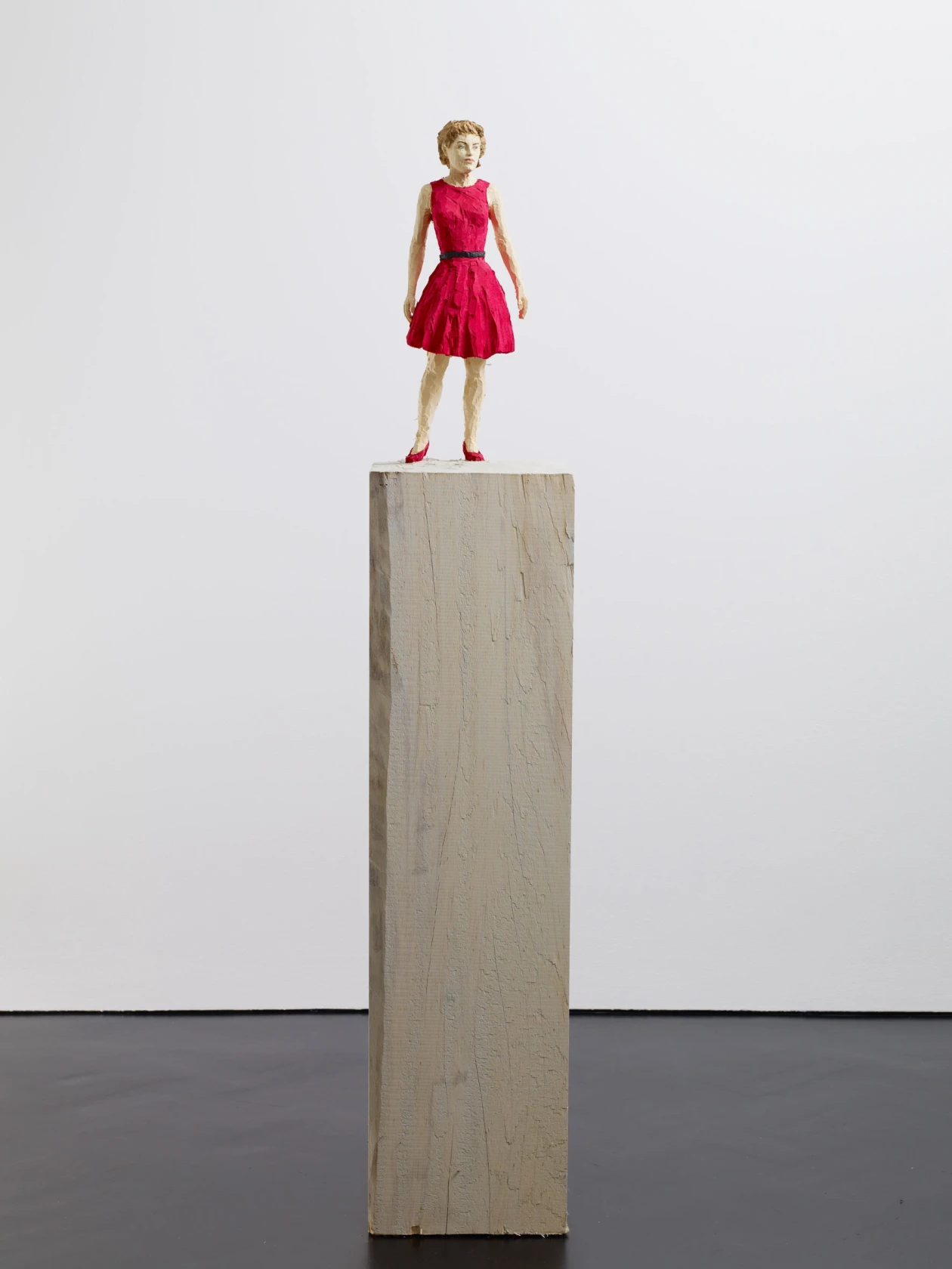 Stephan Balkenhol, Woman in Red Dress, 2013