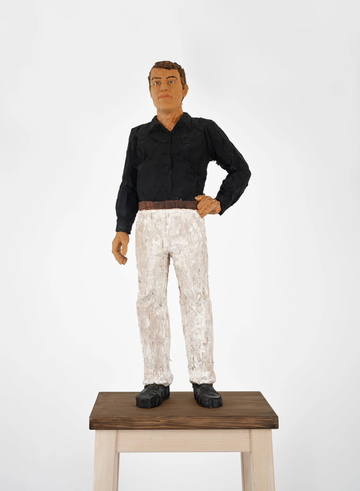Stephan Balkenhol, Classic man on pedestal, 2019