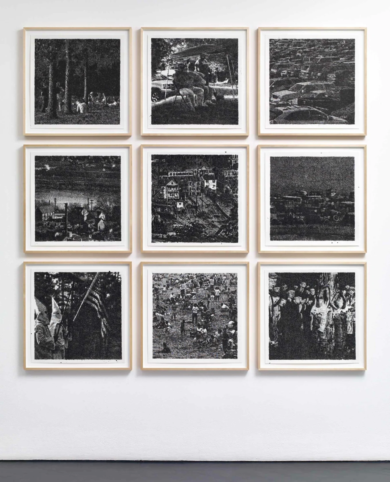 Wayne Gonzales, American Drawings, 2014