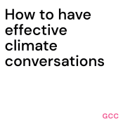 How to Have Effective Climate Conversations