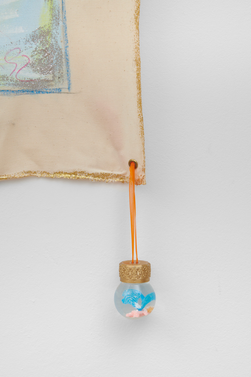 Renate Bertlmann, Orangenteppich [Orange Carpet] - magic carpet, 1992