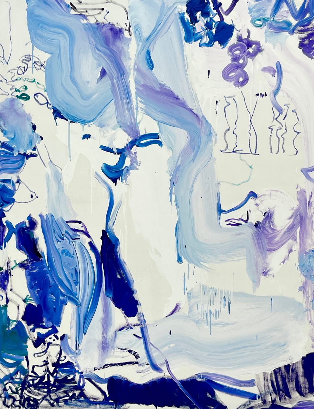 Keiko Kimoto, Wasserfall Vögel Fische , 2024