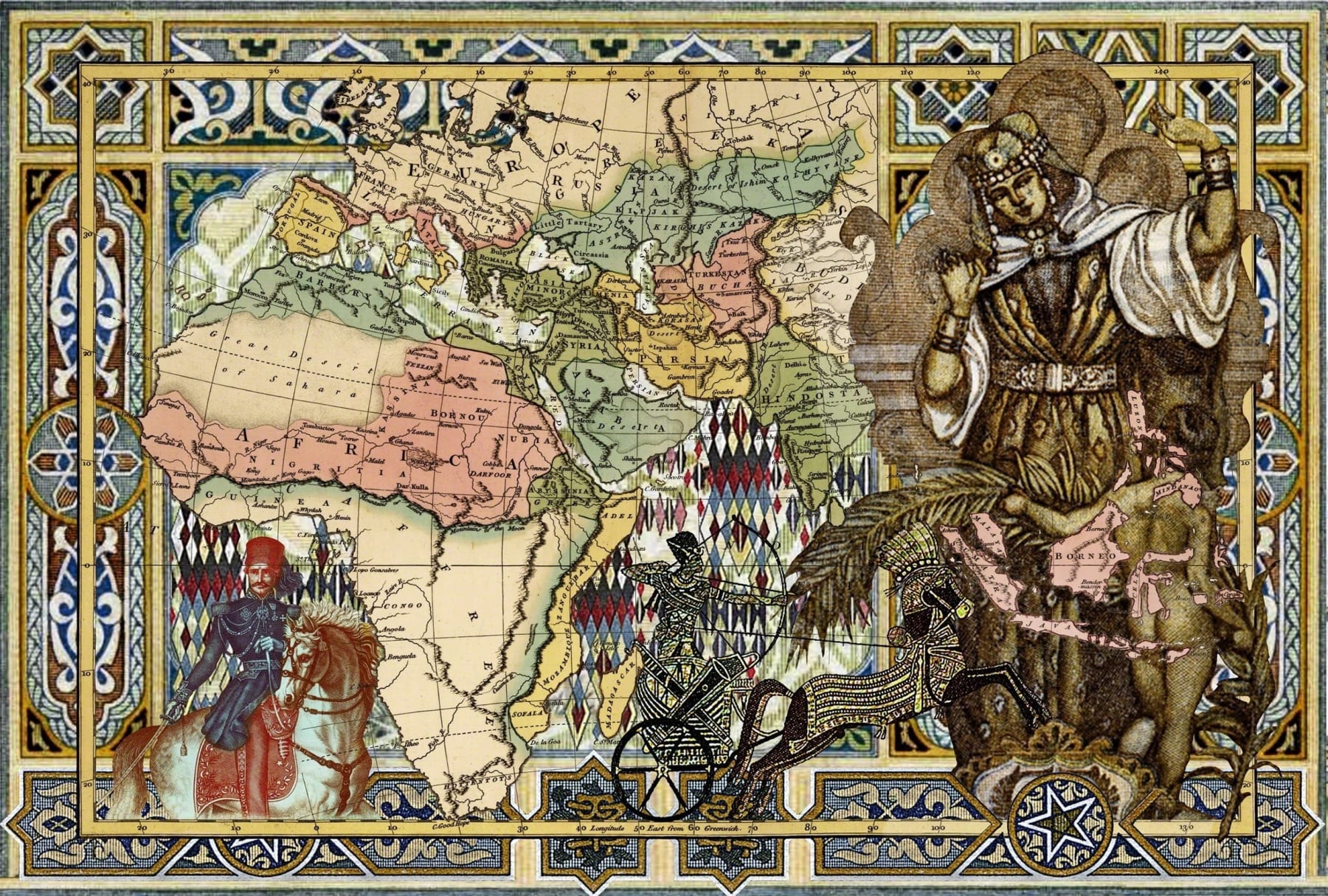 MALALA ANDRIALAVIDRAZANA, Figures 1817, Eslam or the Countries which have professed the Faith of Mohamet, 2015