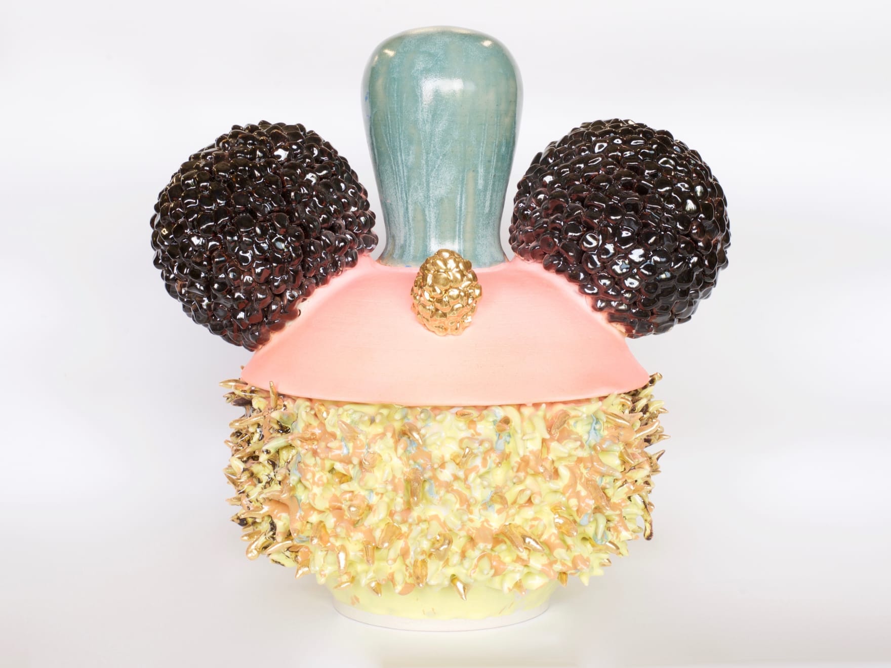 King Houndekpinkou, The New Deities' Platter: Gold Shards and Two Good Black Juicy Fruits, 2022