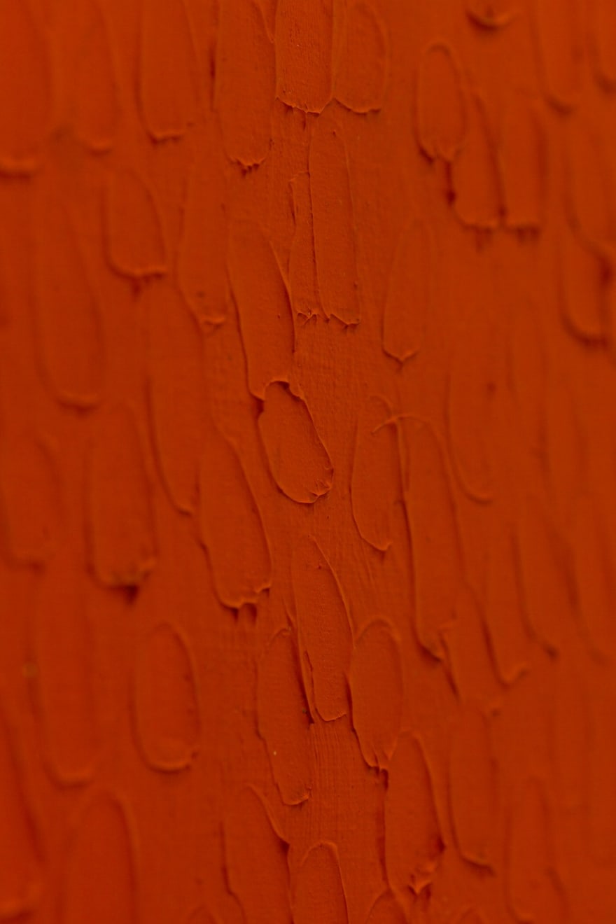 Bernard Aubertin, Monochrome rouge, 1974