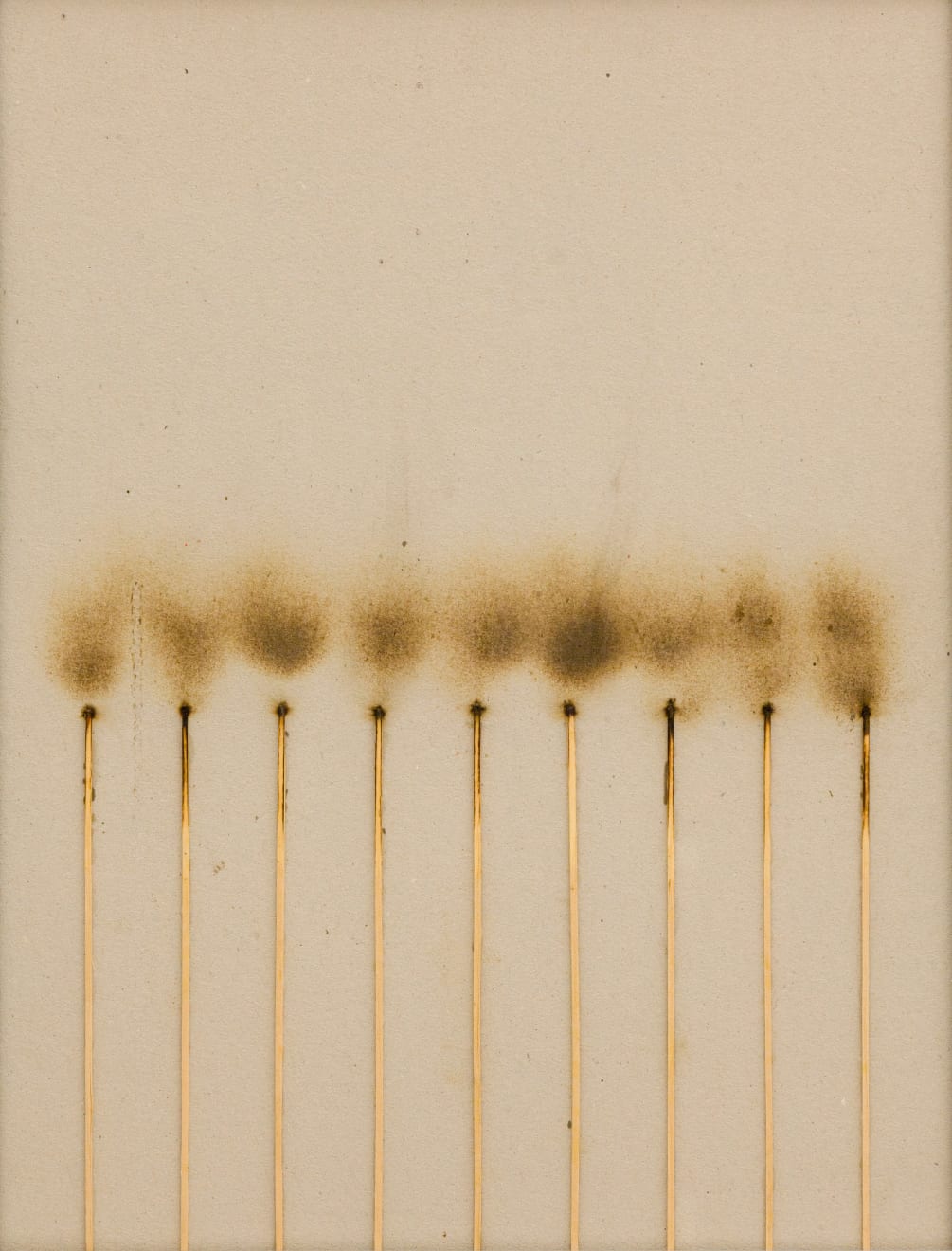Bernard Aubertin, Dessin de feu , 1974