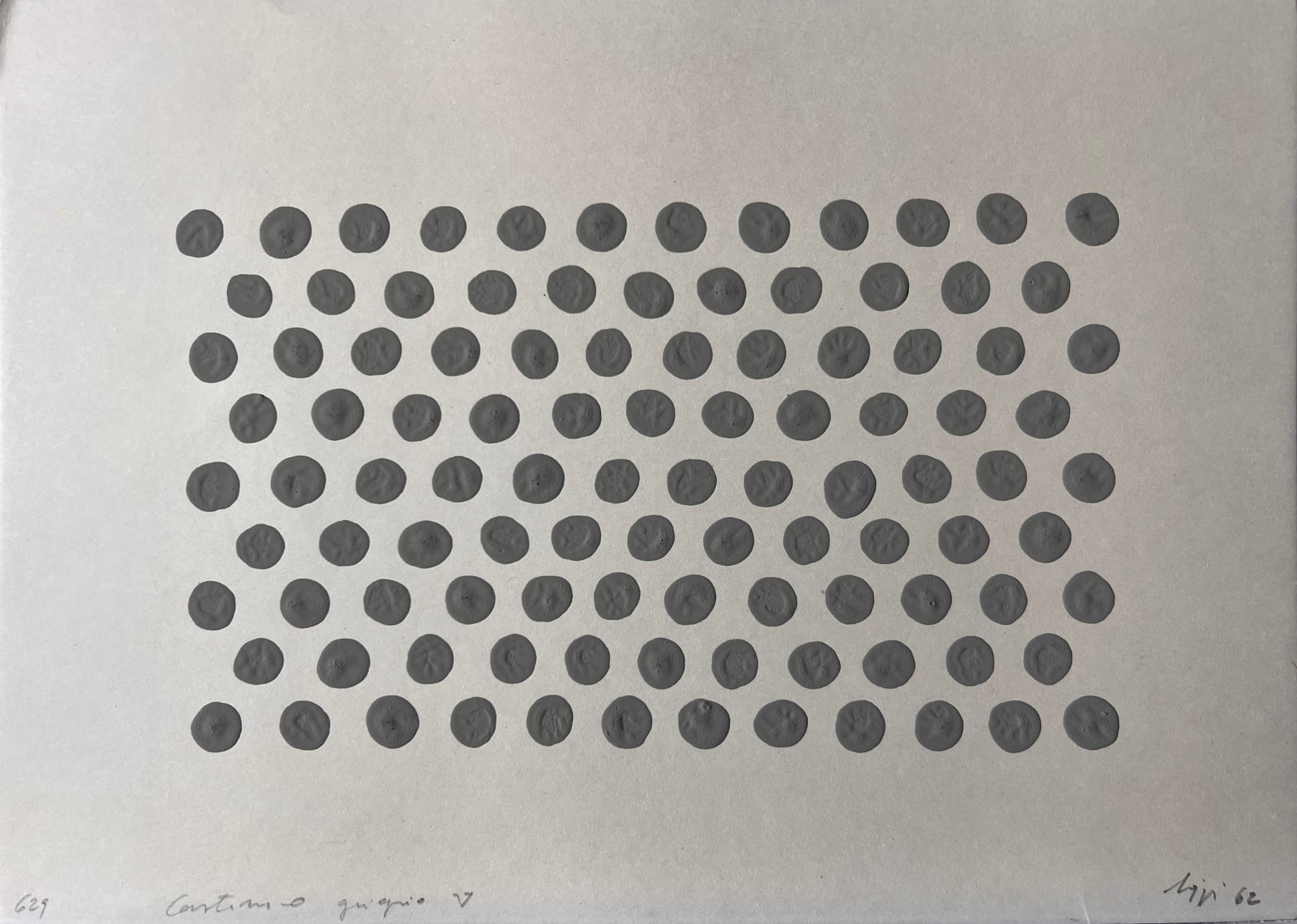 Gastone Biggi, Continuo grigio V, 1962