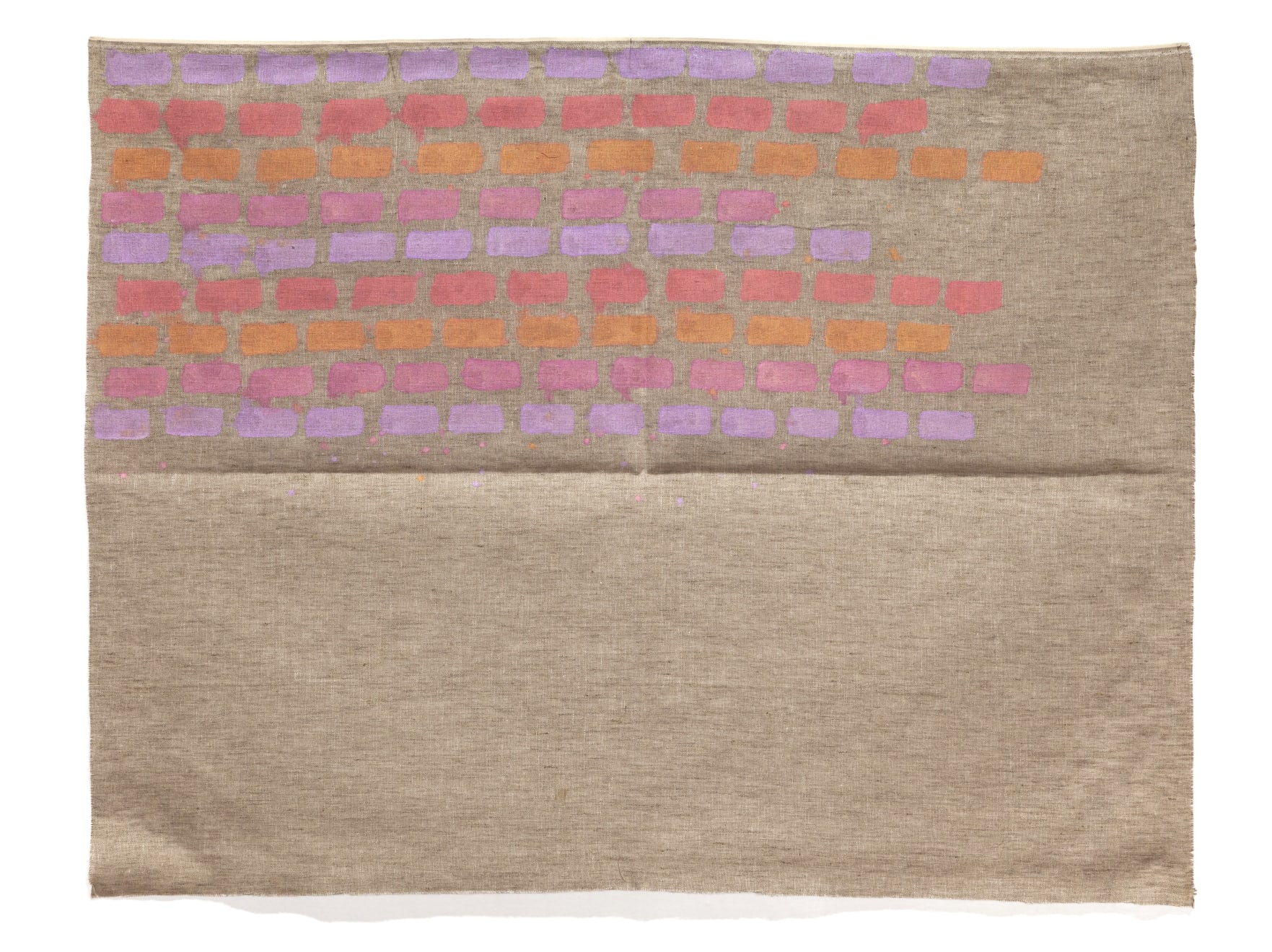 Giorgio Griffa, Segni orizzontali, 1974