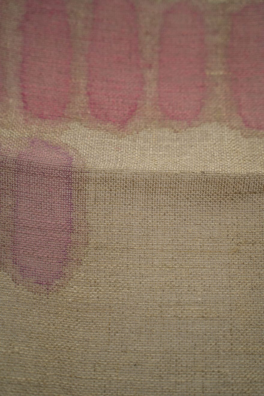 Giorgio Griffa, Segni verticali, 1975