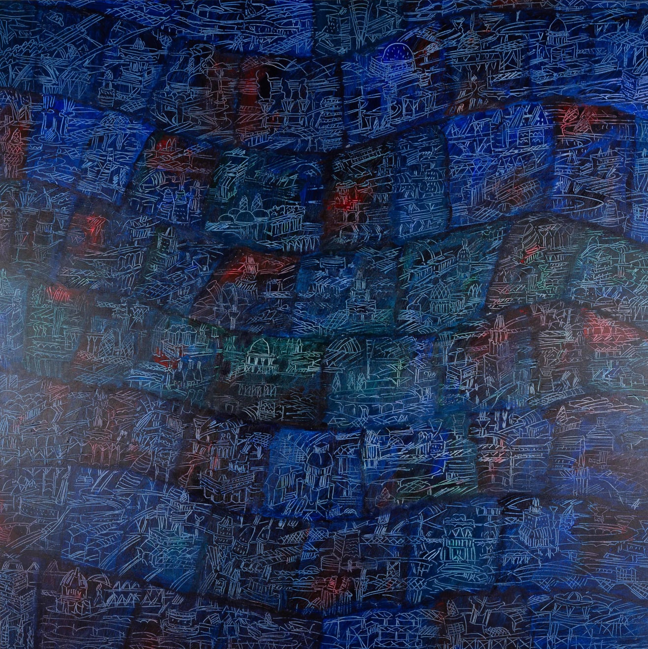 Ugo La Pietra, La mia territorialità. La città scorre ai miei piedi, 2020