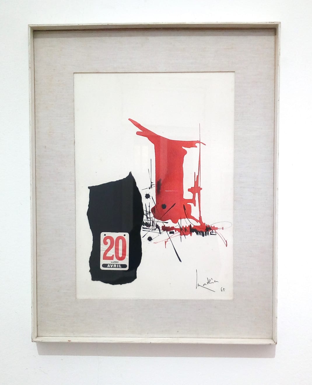 Georges Mathieu, Composizione, 1965