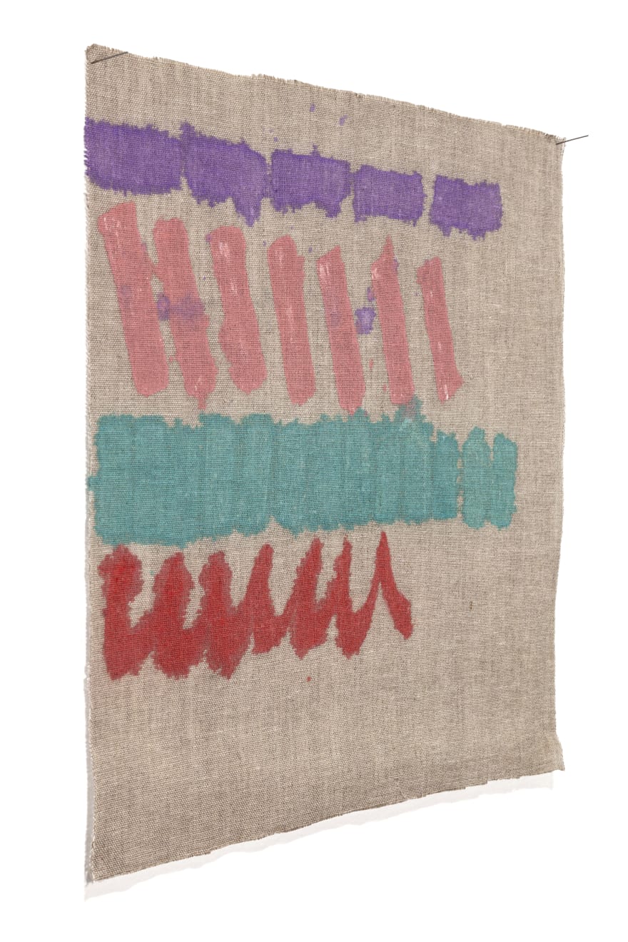 Giorgio Griffa, Quattro colori, 1979