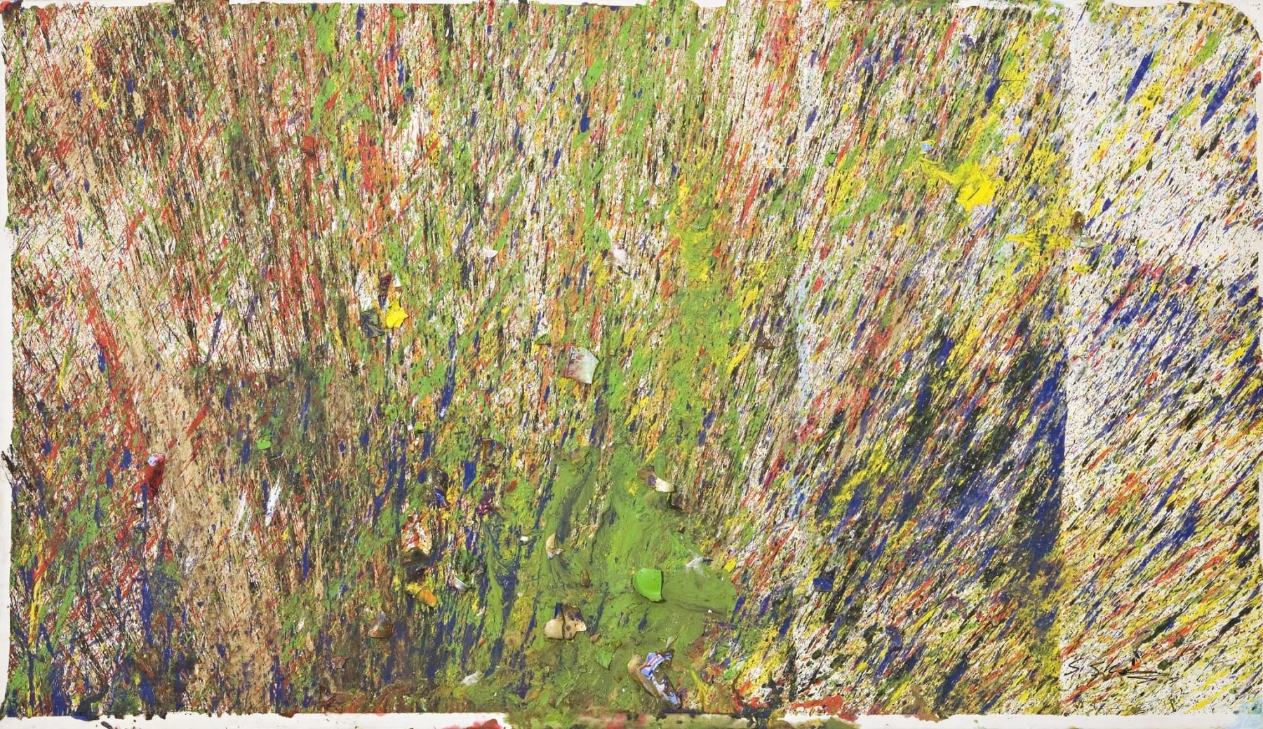 Shozo Shimamoto, Bottle Crash in Venice 19, 2007