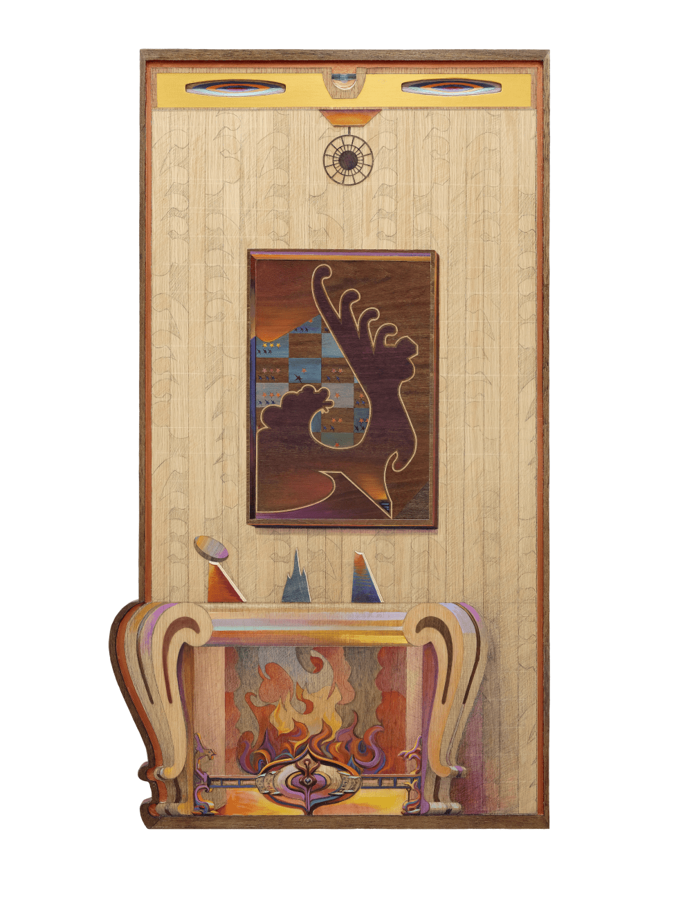 Zach Harris, Painting Above Mantle, 2018-2019